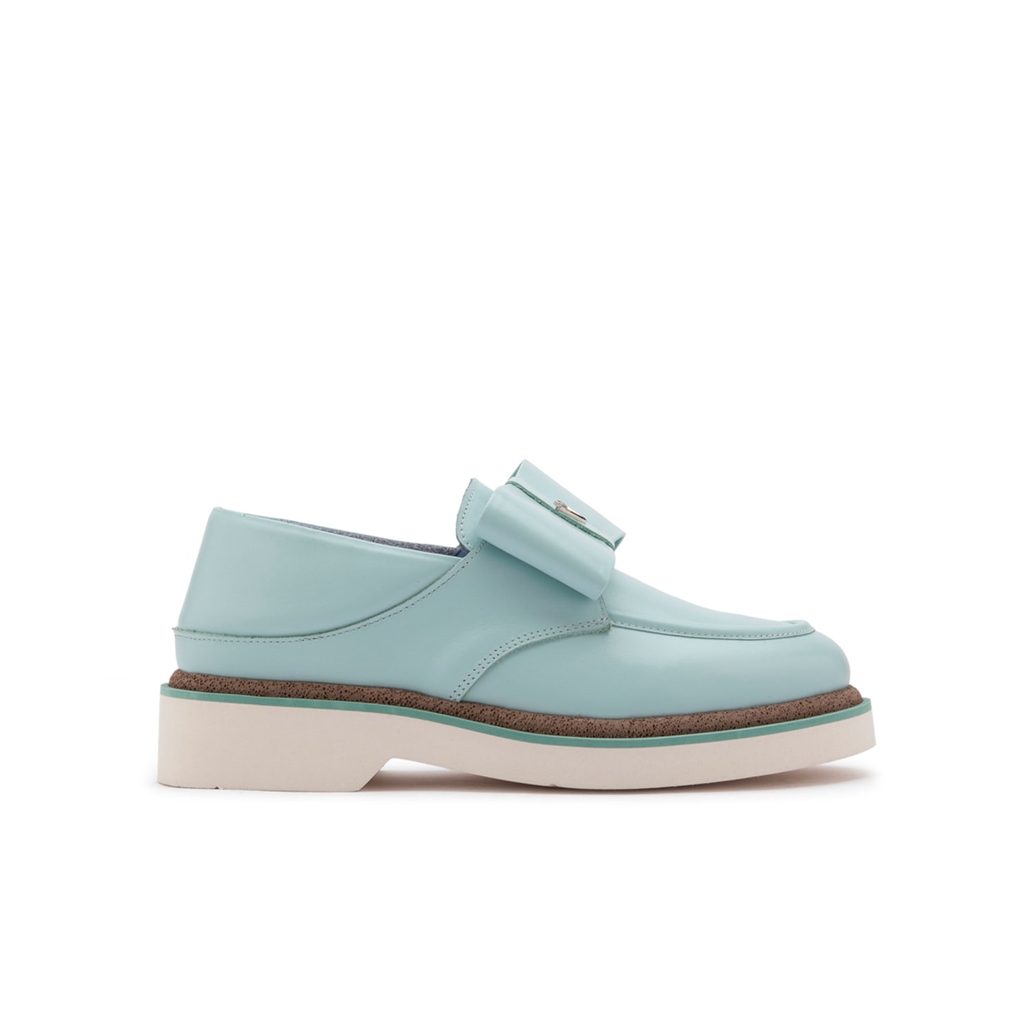 Ilvi Adia Light Blue Leather Women's Loafer In Blue
