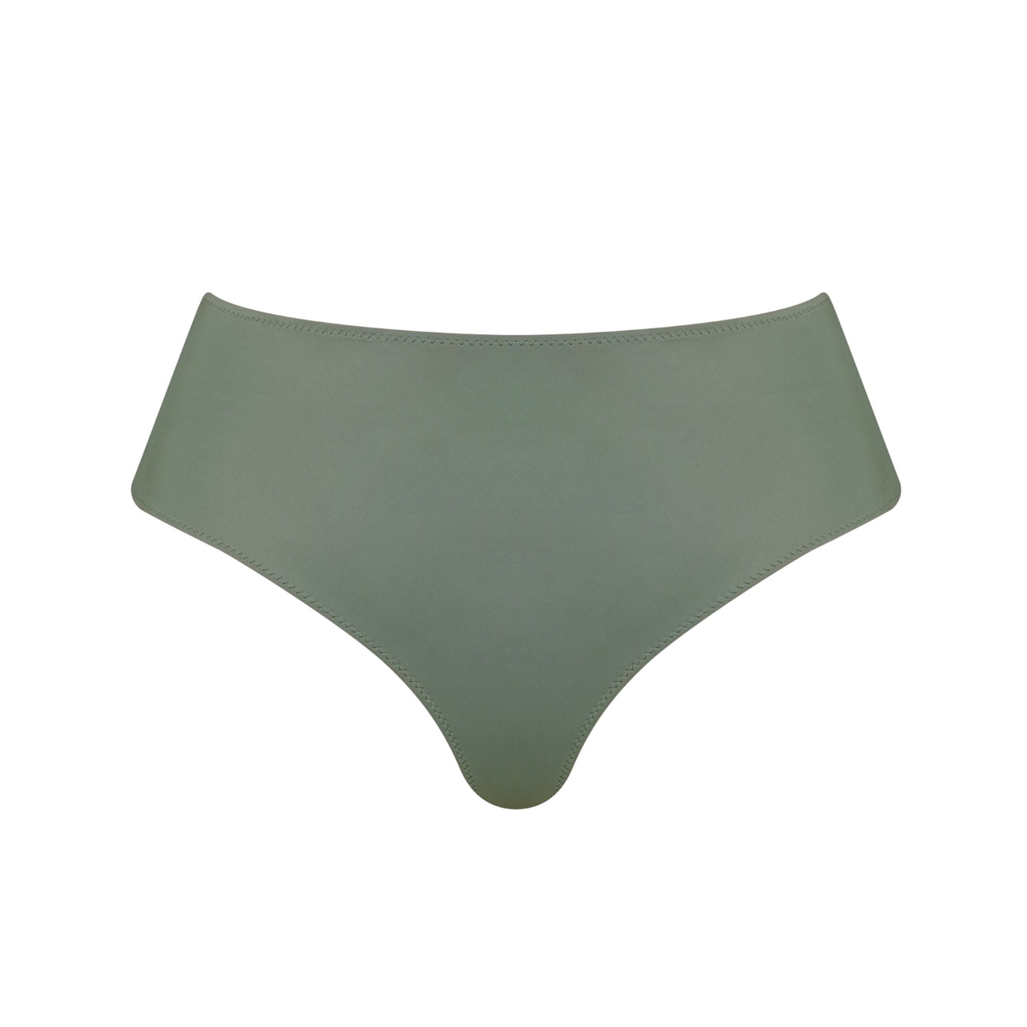 Bukawaswim Women's Green Beaulieu Olive Mid-rise Bottoms - Econyl® Regenerated Nylon In Green