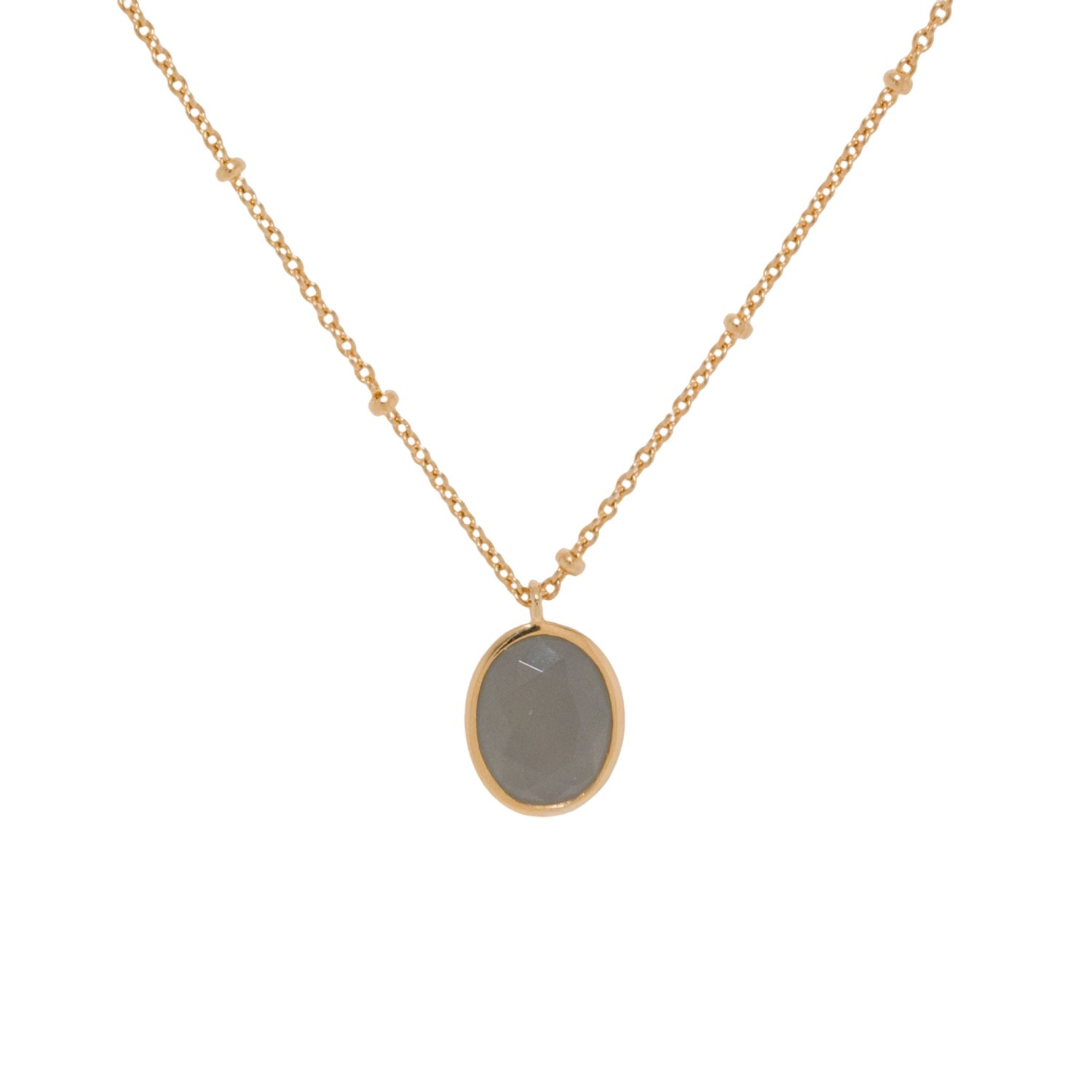 Women’s Agata Gold Pendant Necklace Frida & Florence