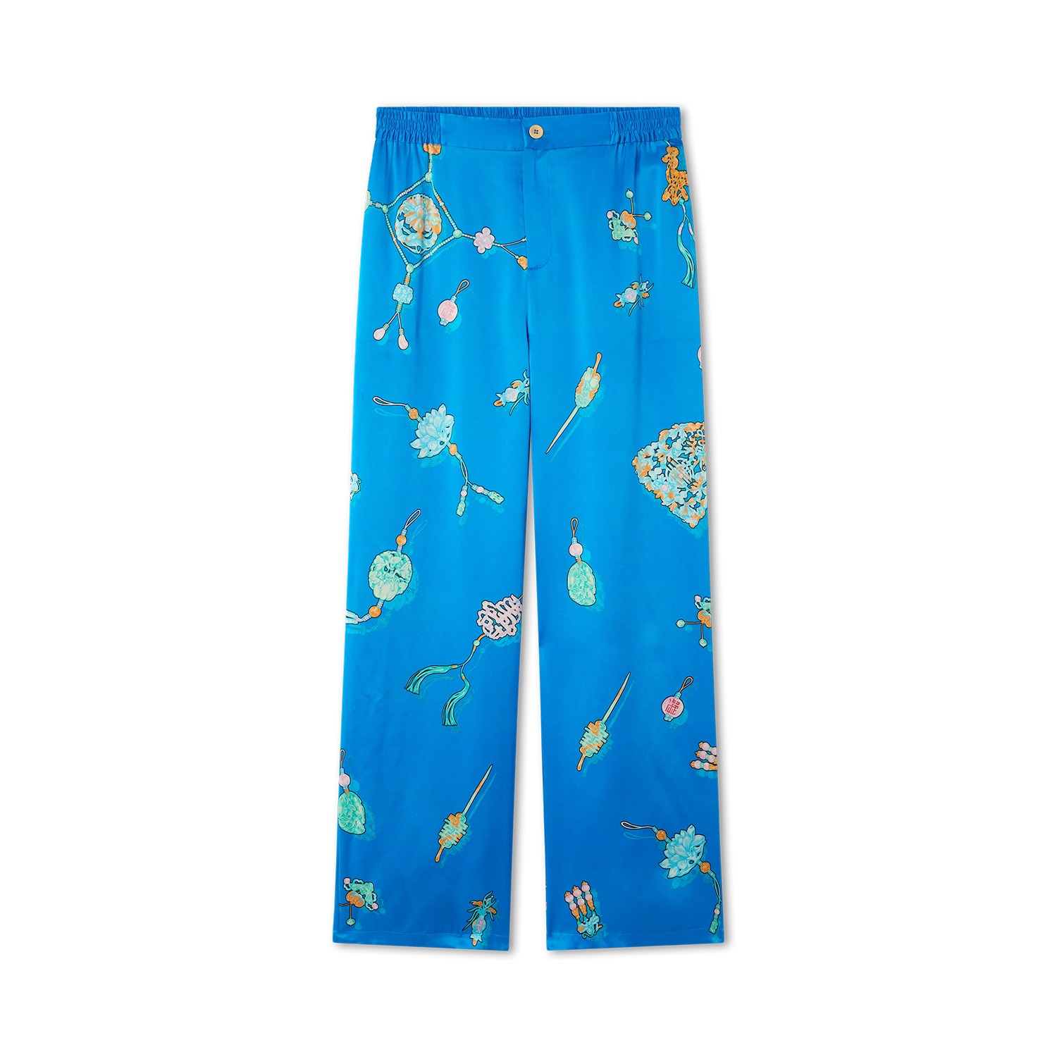 Women’s Imperial Charms Silk Bottoms Blue Small Ning Dynasty