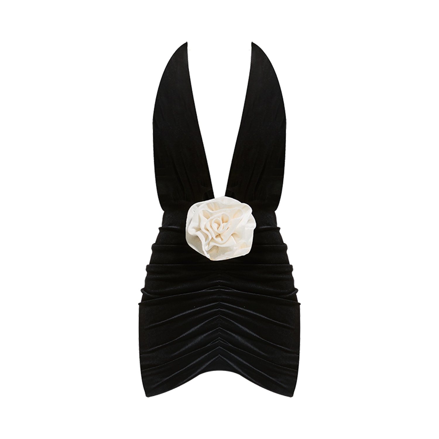 Nur Karaata Women's Black Mirabell Mini Dress
