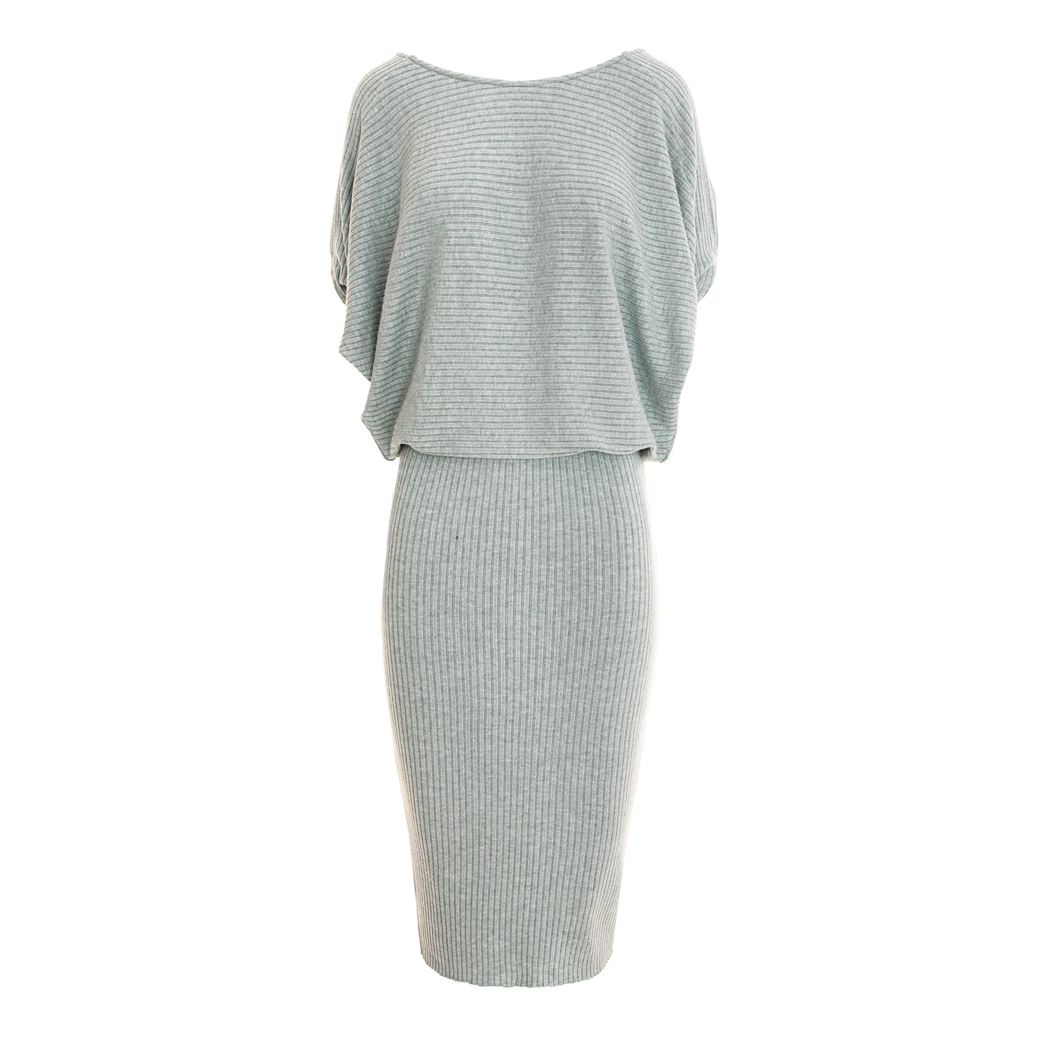 Roserry Women's Green Paris Ribbed Viscose Jersey In Mint In Gray