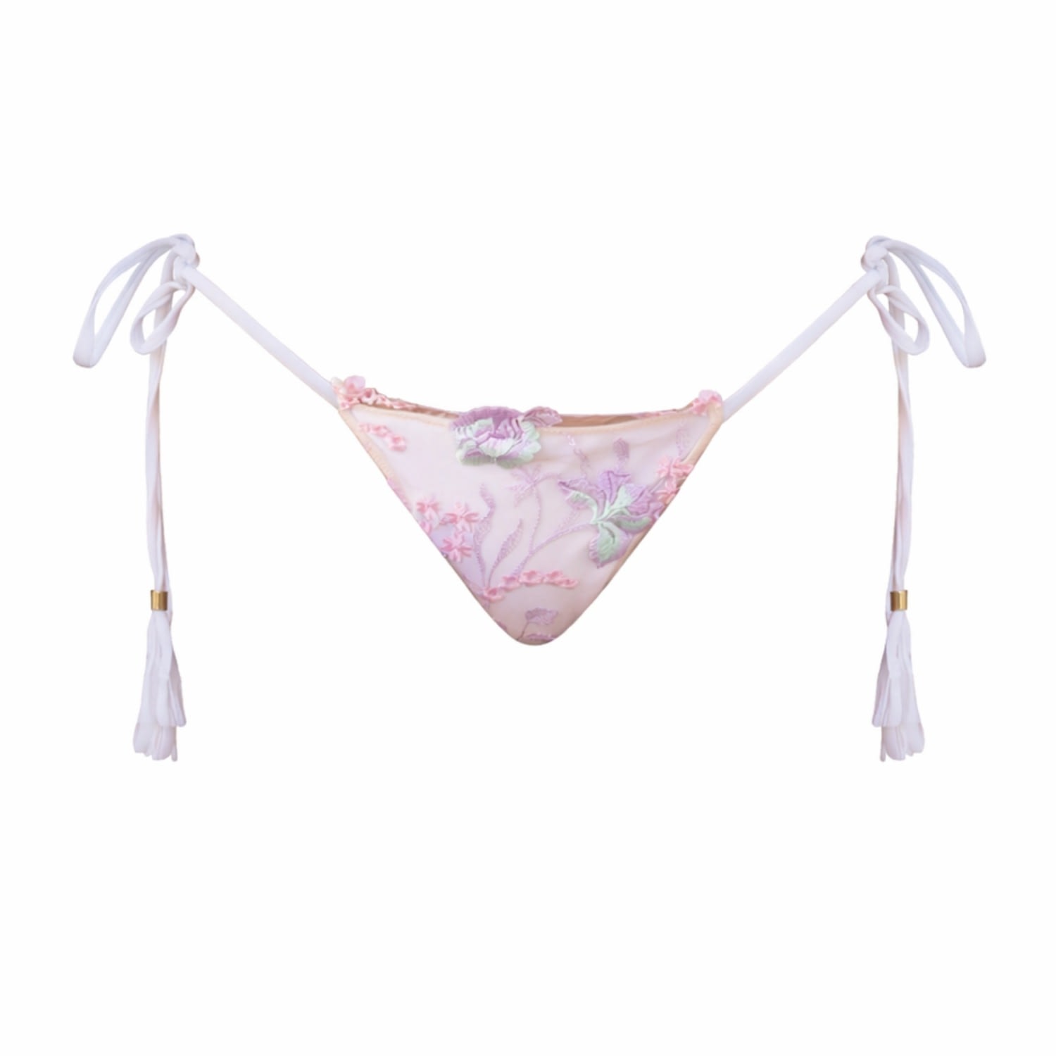 Women's Lani In Pastel Floral Lace Bottoms | Medium | Ivy Swimwear