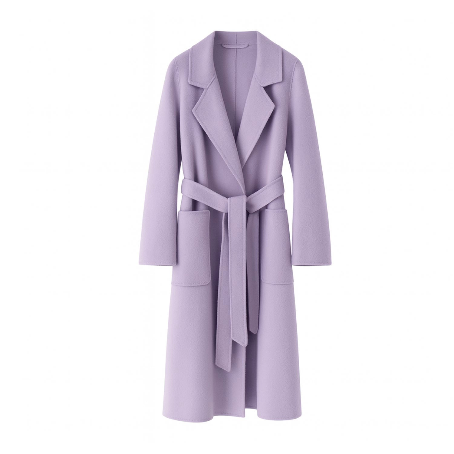 Jiaying Wang Wjy Studio London Women's Galaxy Supersoft Wool Long Coat Purple In Purple