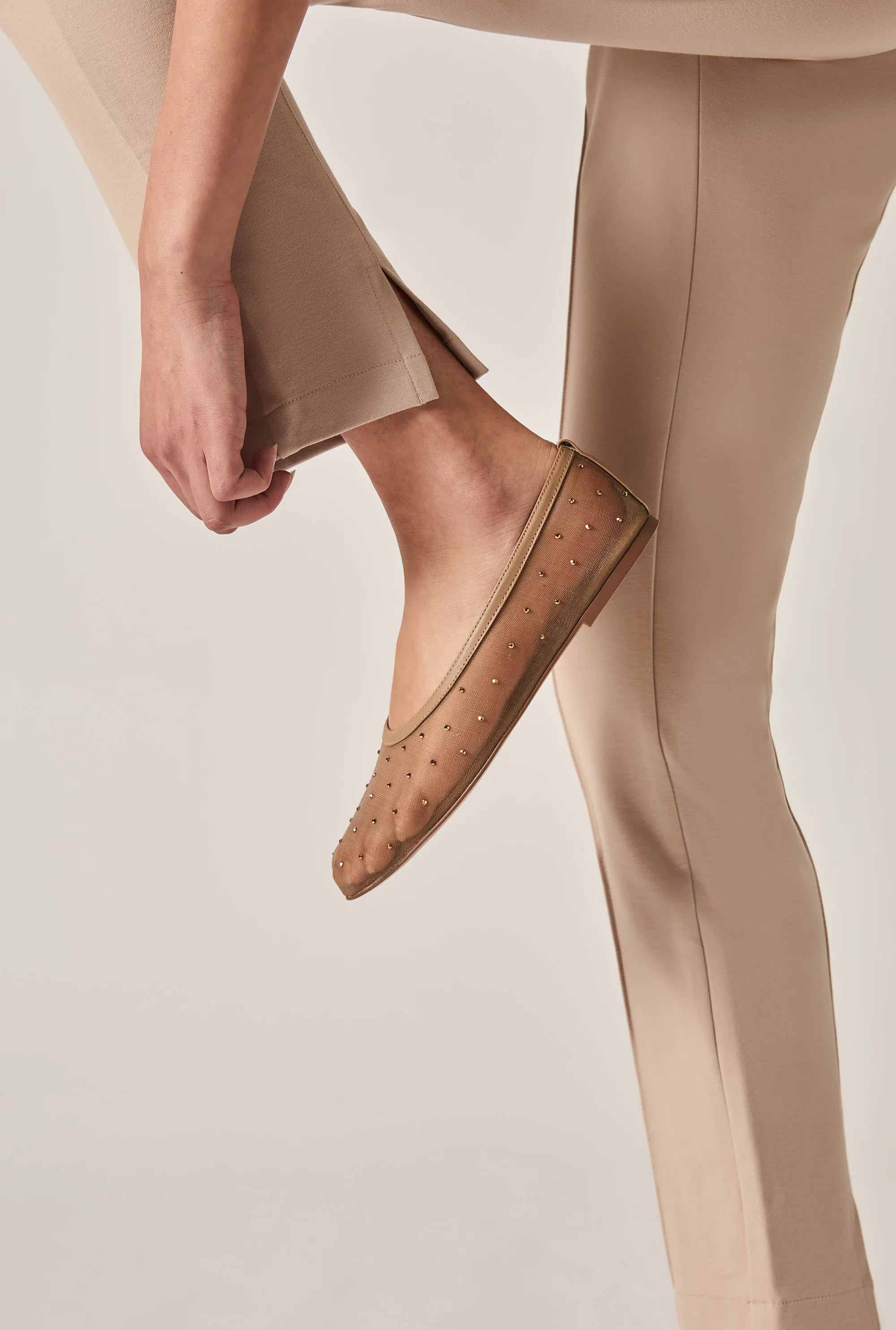 beige cigarette trousers Women's Neutrals | Medium have in the Peserico collection Marina Rinaldi | Woman -