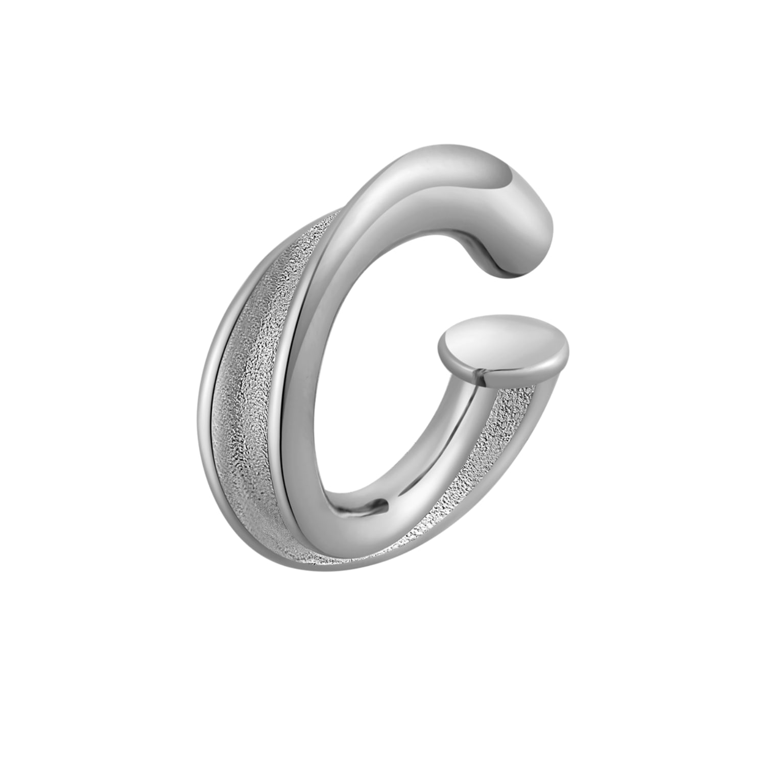 Me30 Women's Urban Chic Undulation Ear Cuff - Silver