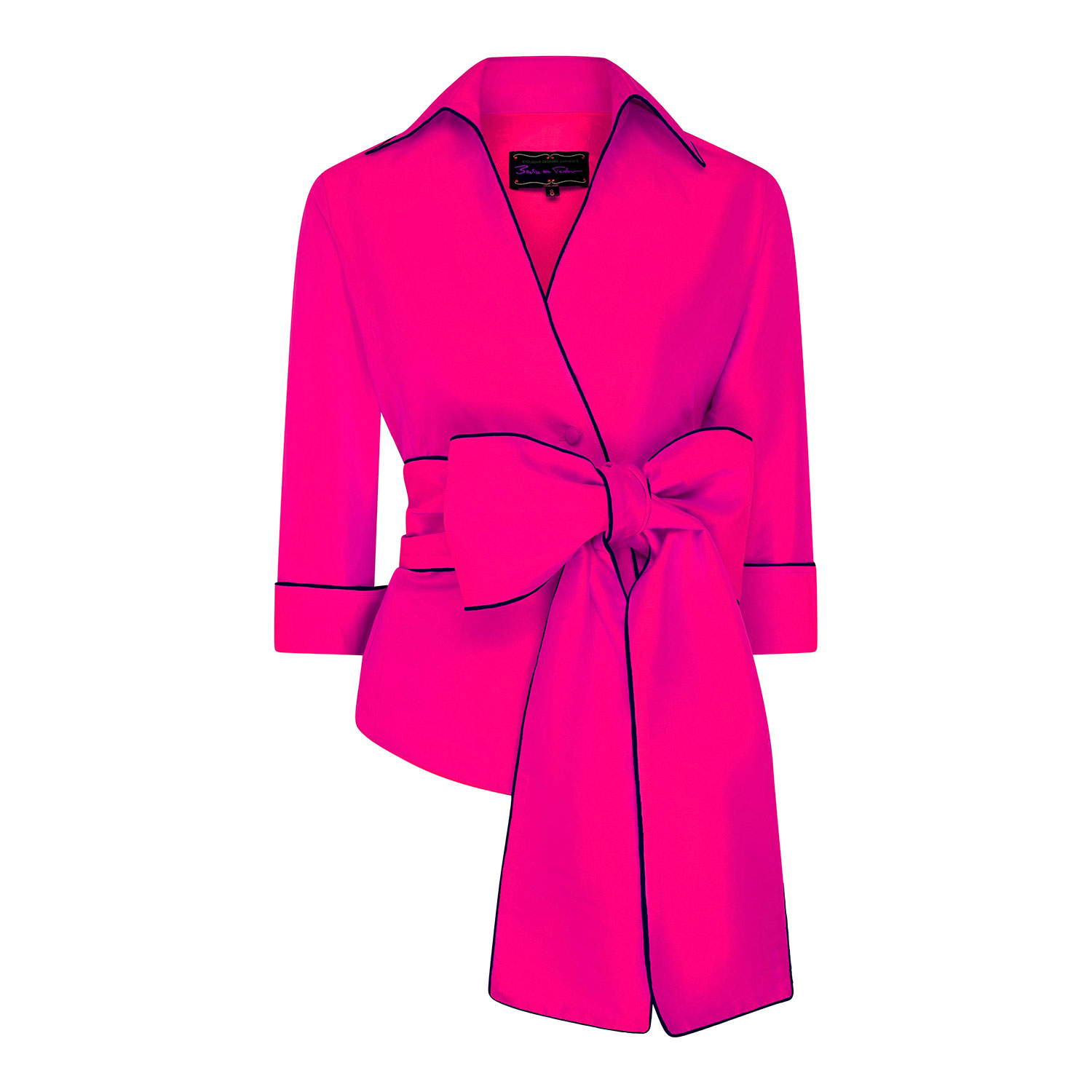 Beatrice Von Tresckow Women's Pink / Purple Pink Silk Wrap Blouse In Pink/purple