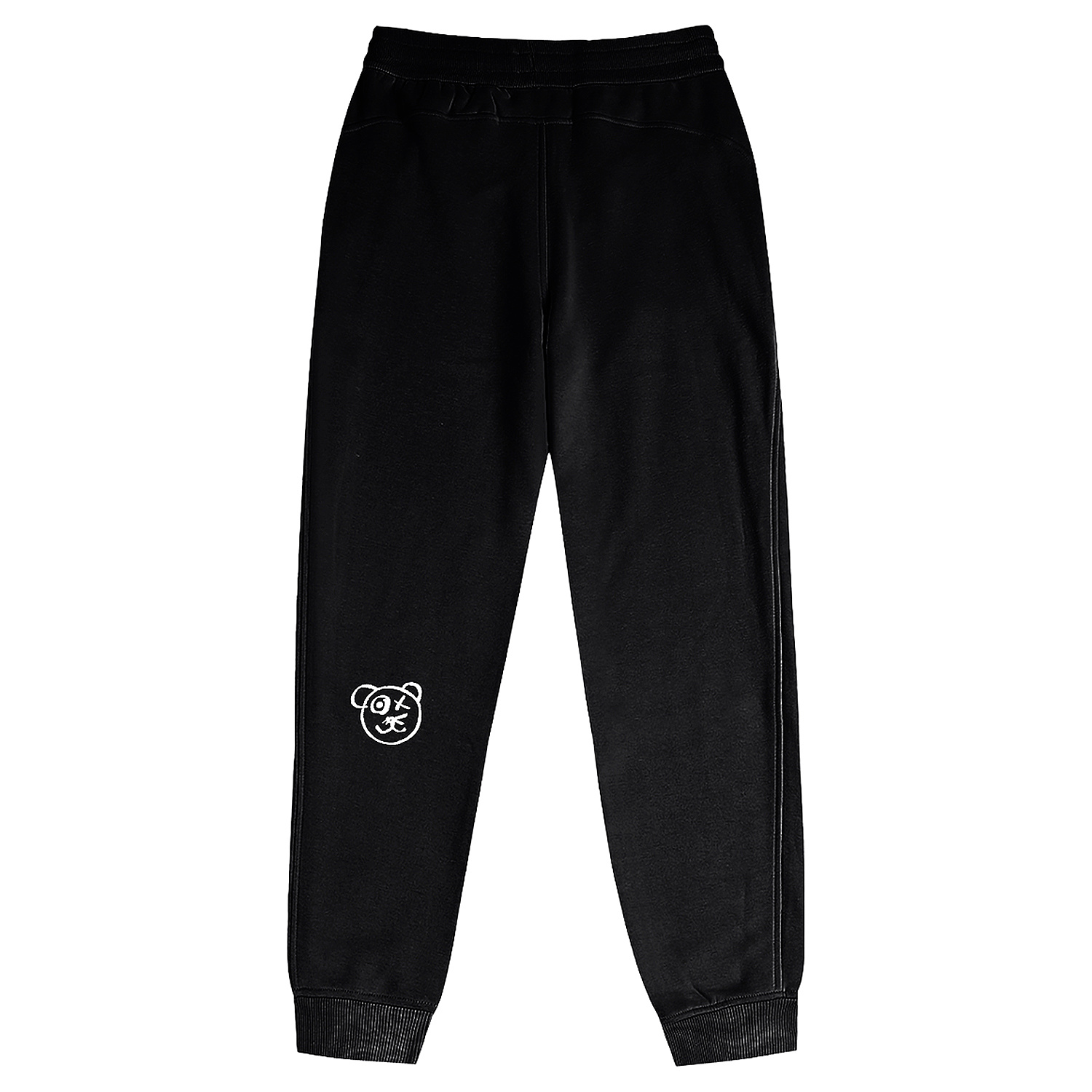 X Ilona Blue Women's Black / White Graffiti Bear Noir Athleisure Legging In Black