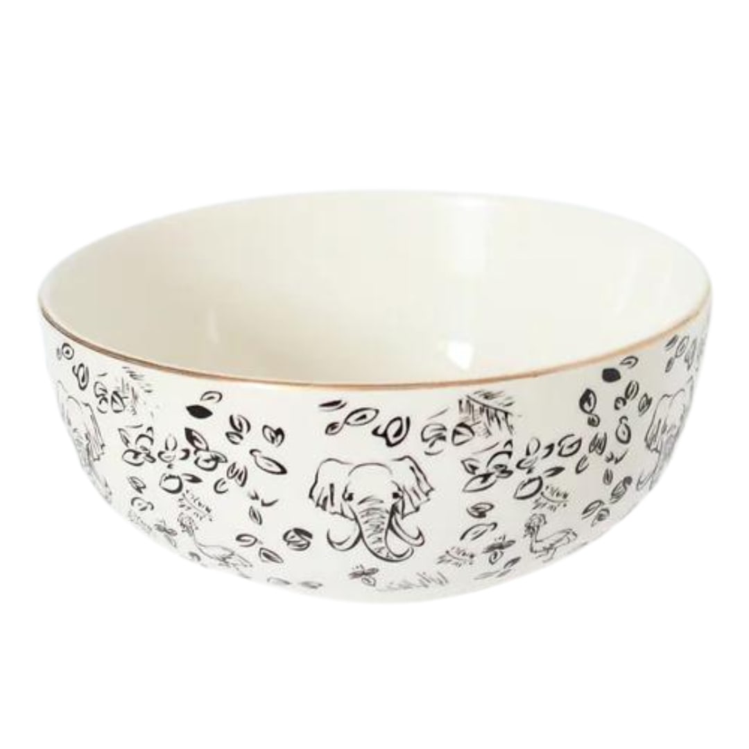 Black Kenya Cereal Bowls Set Of 4 With Gift Box One Size Milly Sands