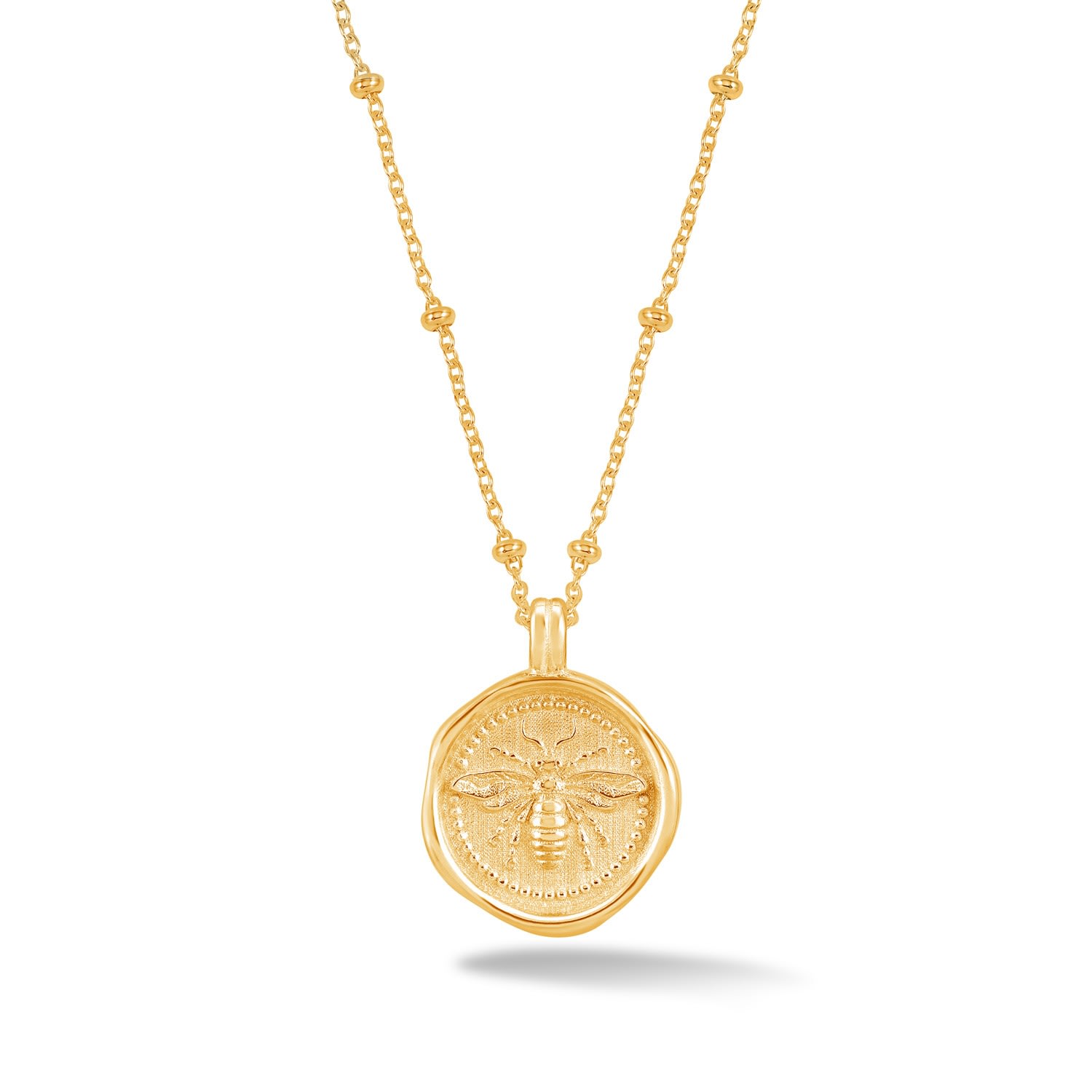 Women’s Gold Queen Bee Talisman Necklace In Vermeil Dower & Hall