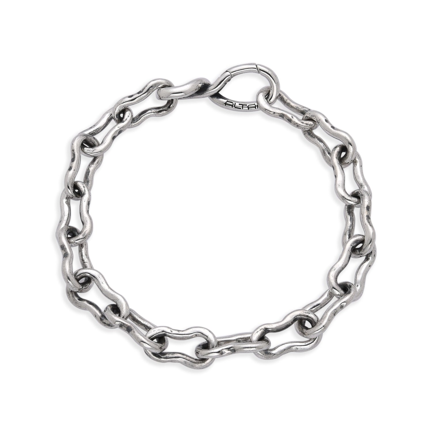Altar™ Ornaments Co. Men's Relic Bracelet| Sterling Silver Sculptural Link Bracelet - Altar™ In Metallic