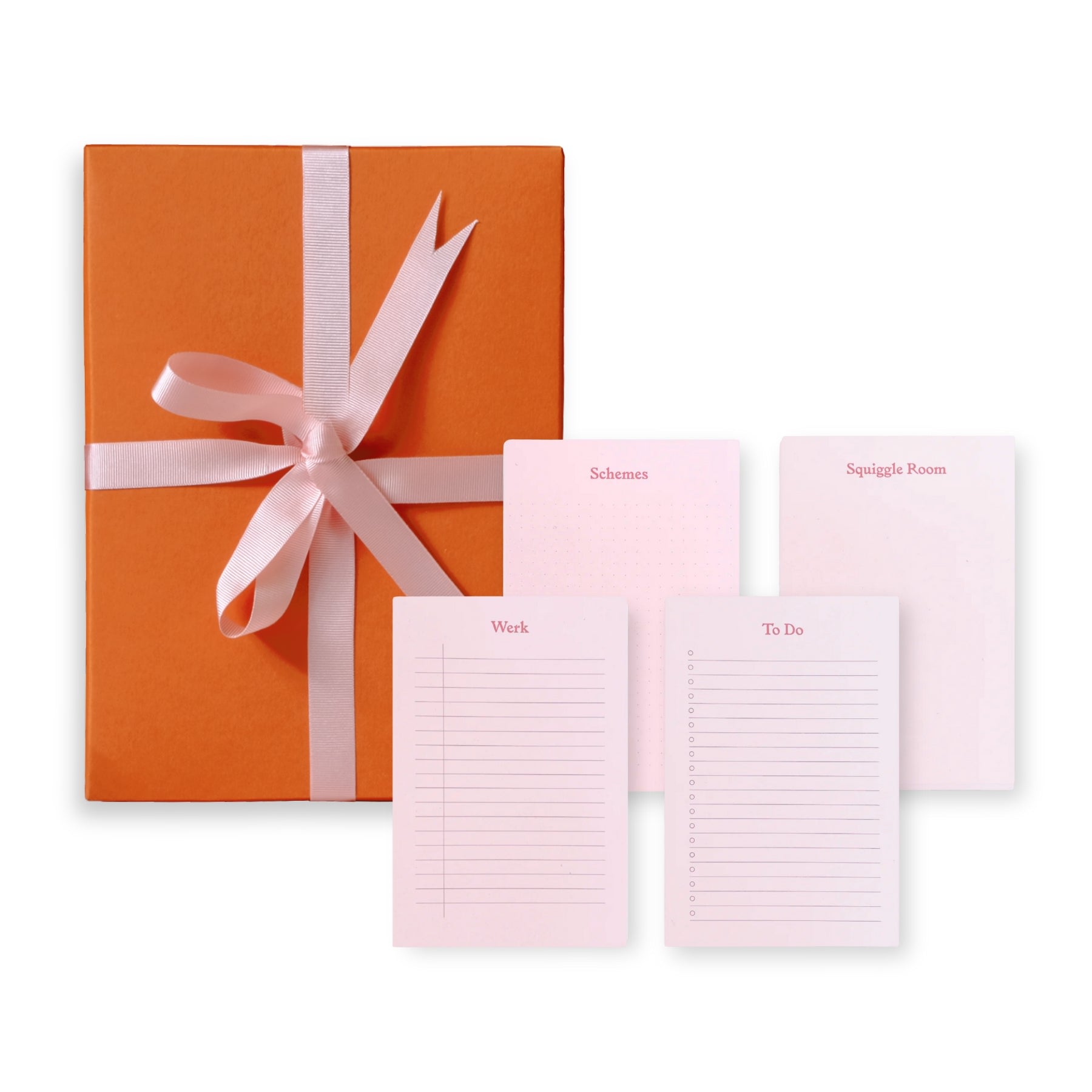 Pink / Purple Productivity Block Notepad Gift Set - Four One Size Papersmiths