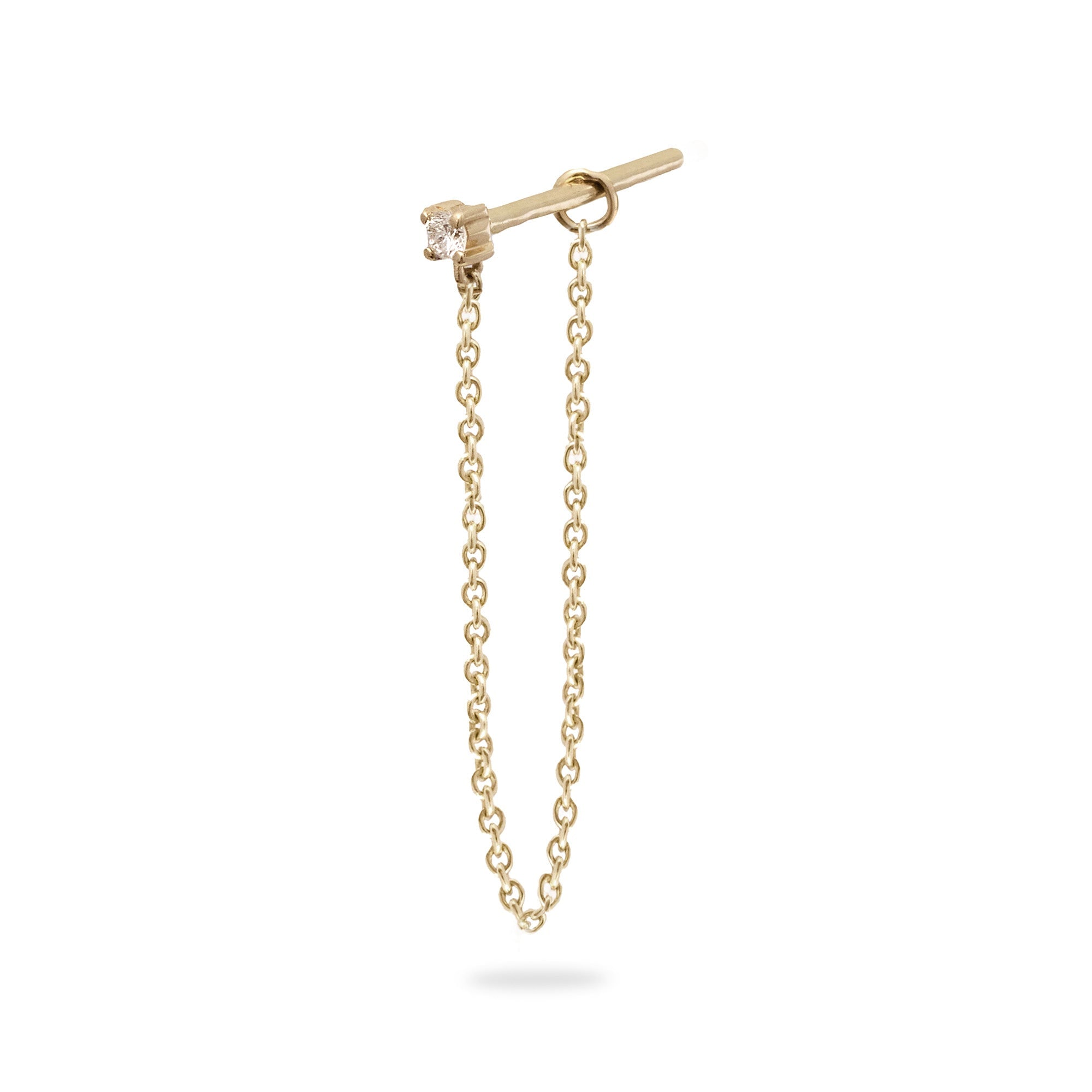 Zohreh Women's Diamond Chain Stud 9k Gold In Gold