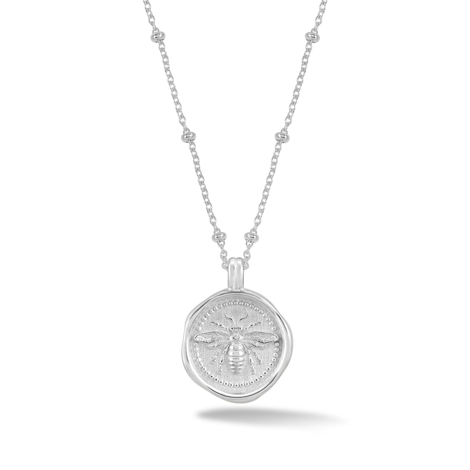 Women’s Queen Bee Talisman Necklace In Silver Dower & Hall