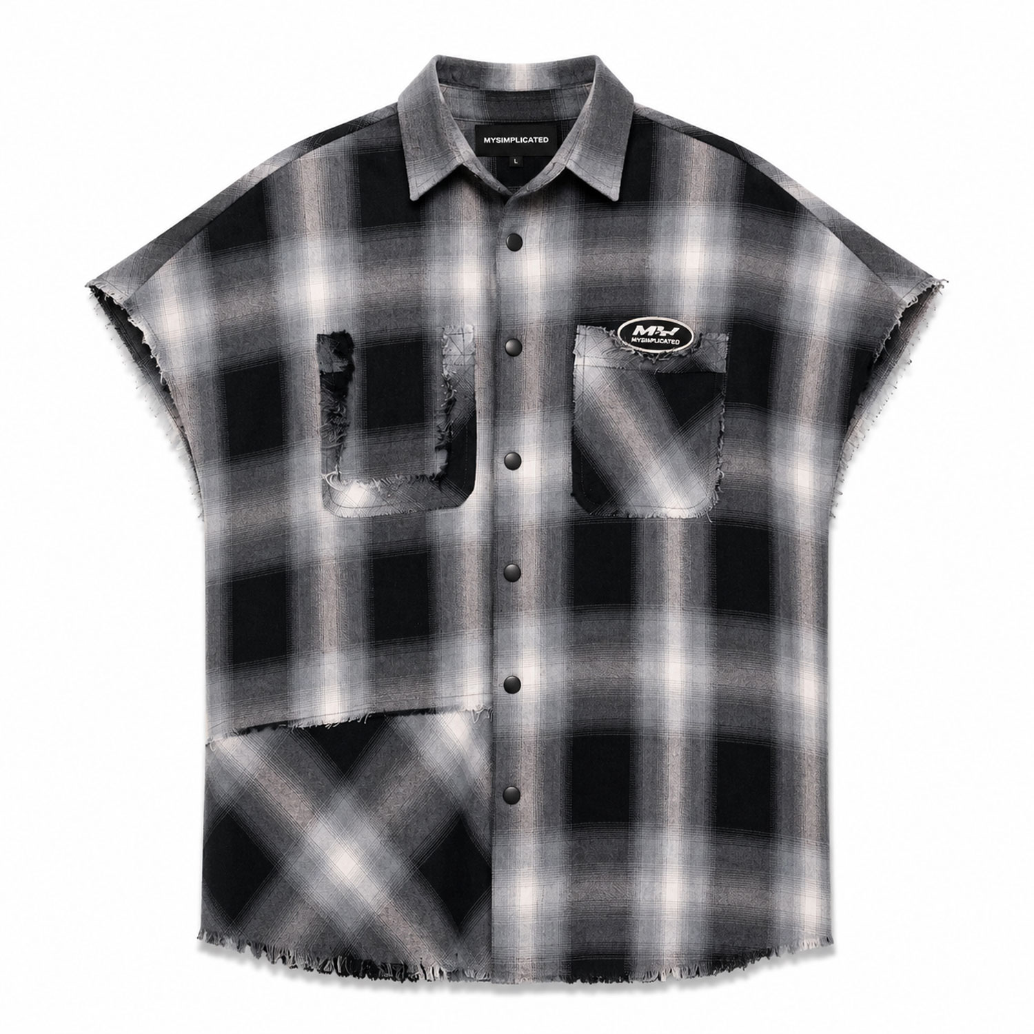 Mysimplicated Men's ® Grey Division Sleeveless Shirt