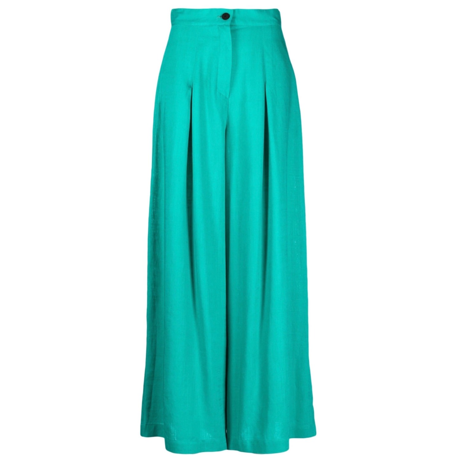 Women’s Blue / Green Wide Trousers Green Medium Tessitura