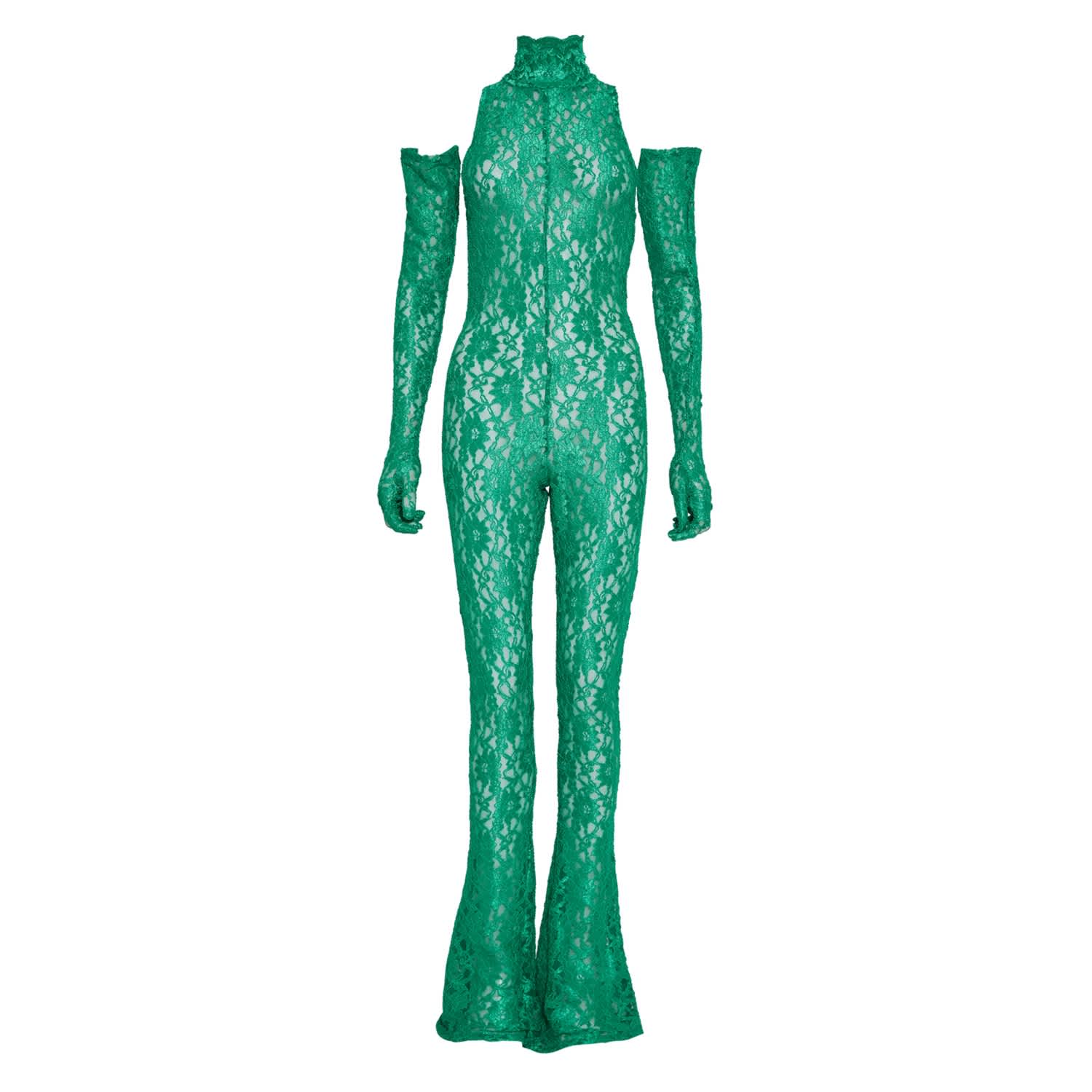 Green Summer Lace Catsuit | Sarah Regensburger | Wolf & Badger