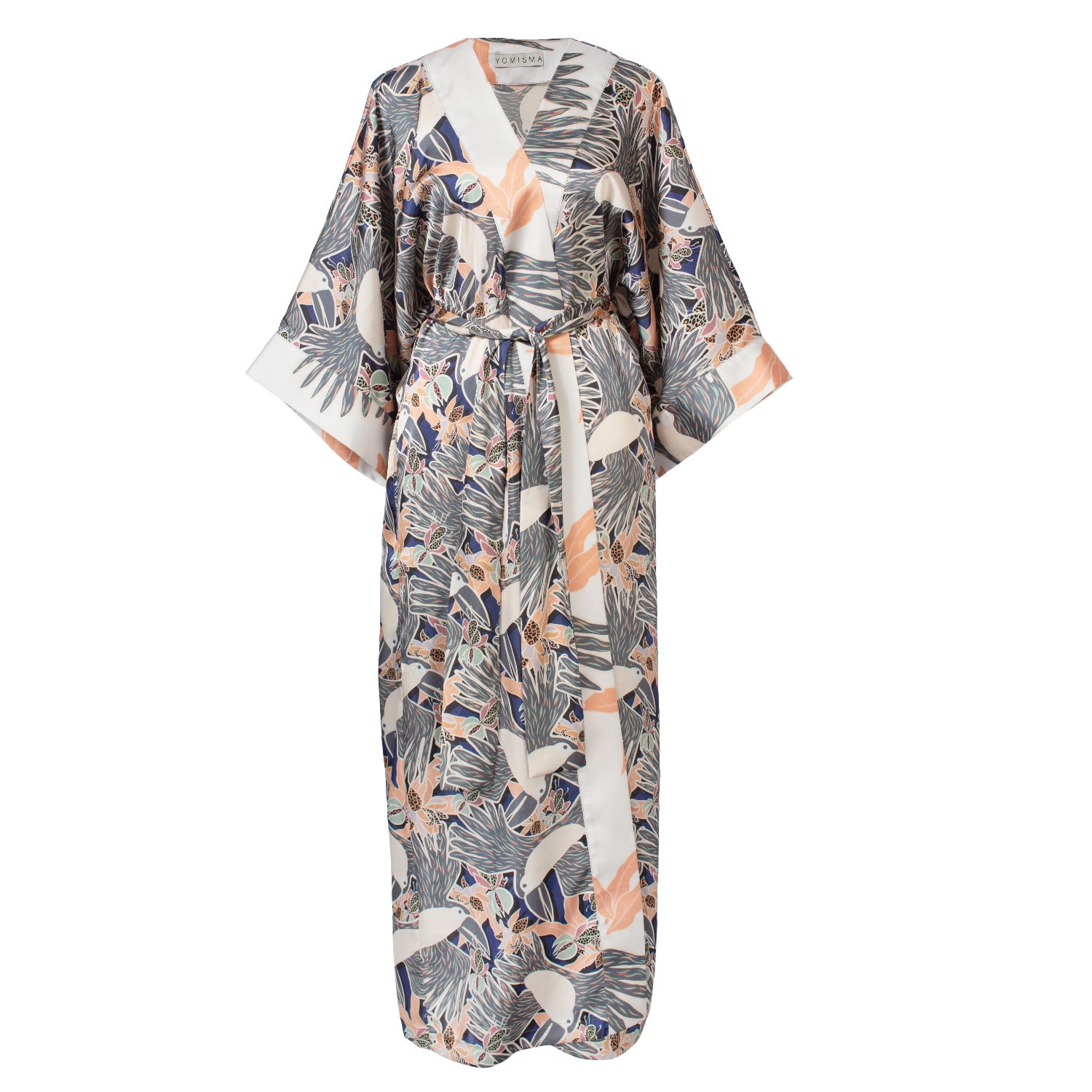 Women’s Blue Robe In Exclusive Navy Toucans Xs/S Yomisma