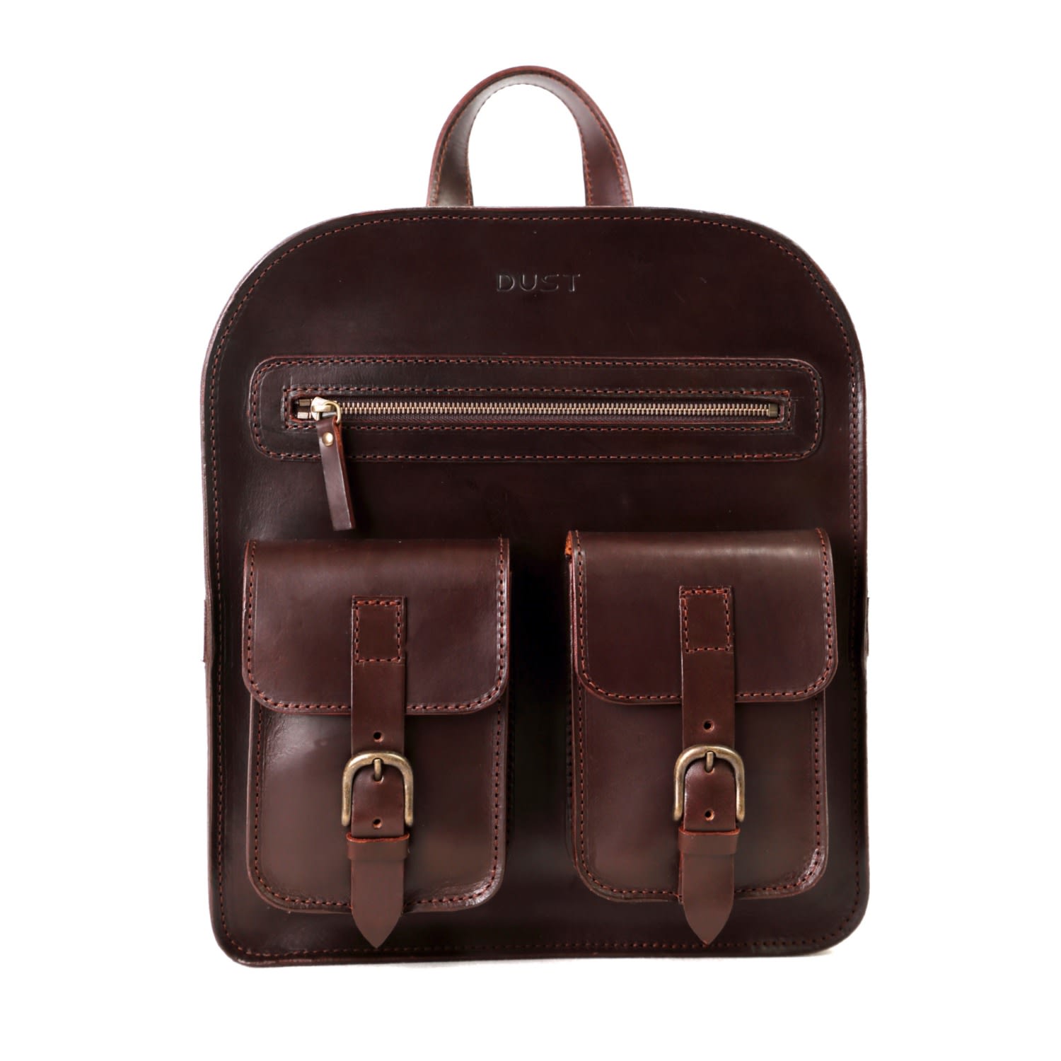 Men’s Brown Leather Backpack In Cuoio Havana Soho Collection The Dust Company