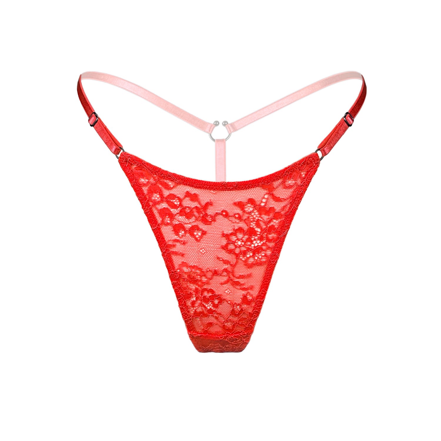 Monique Morin Lingerie Women's Amphitrite Adjustable Micro-g Fire Red In Red