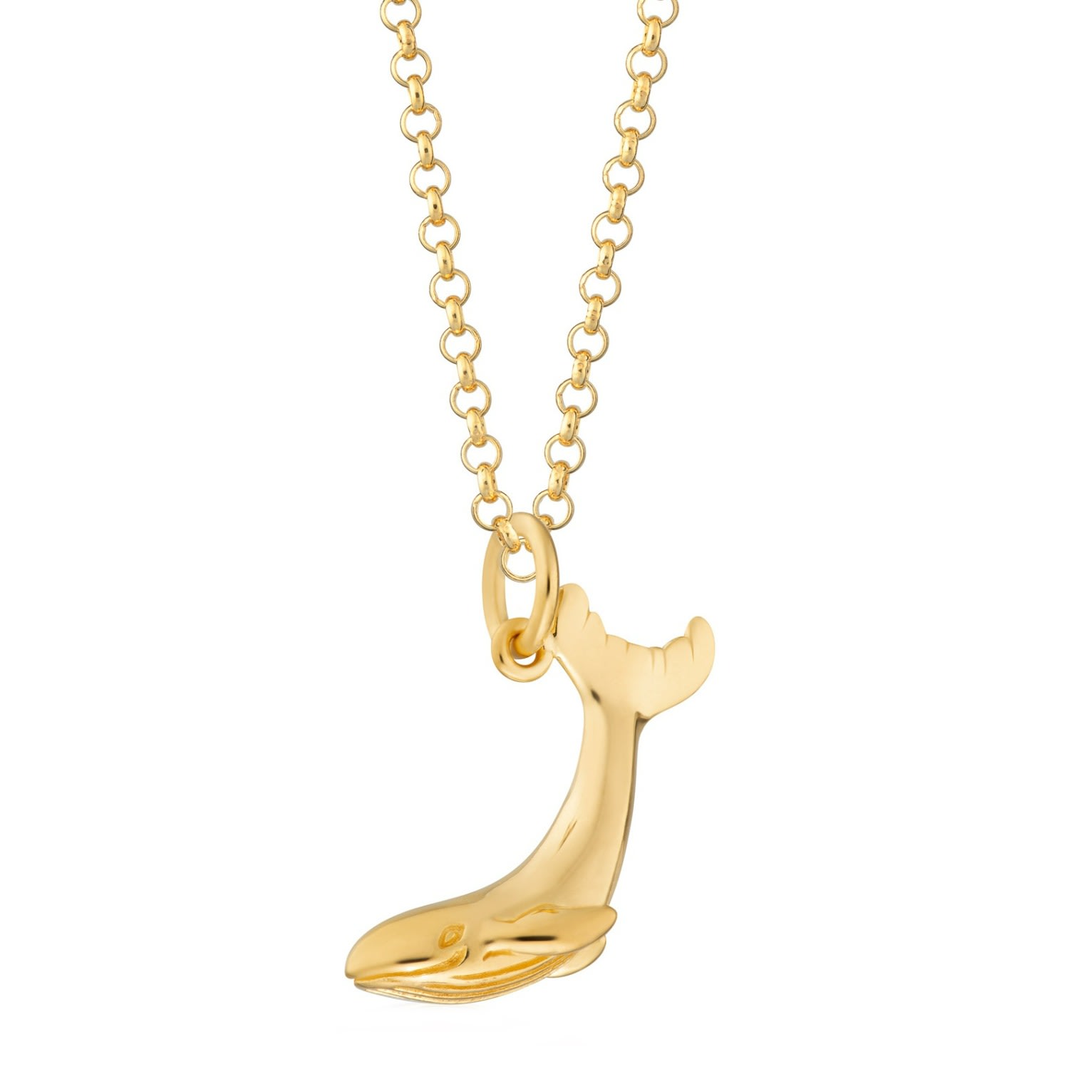 Women’s Gold Plated Whale Necklace Lily Charmed