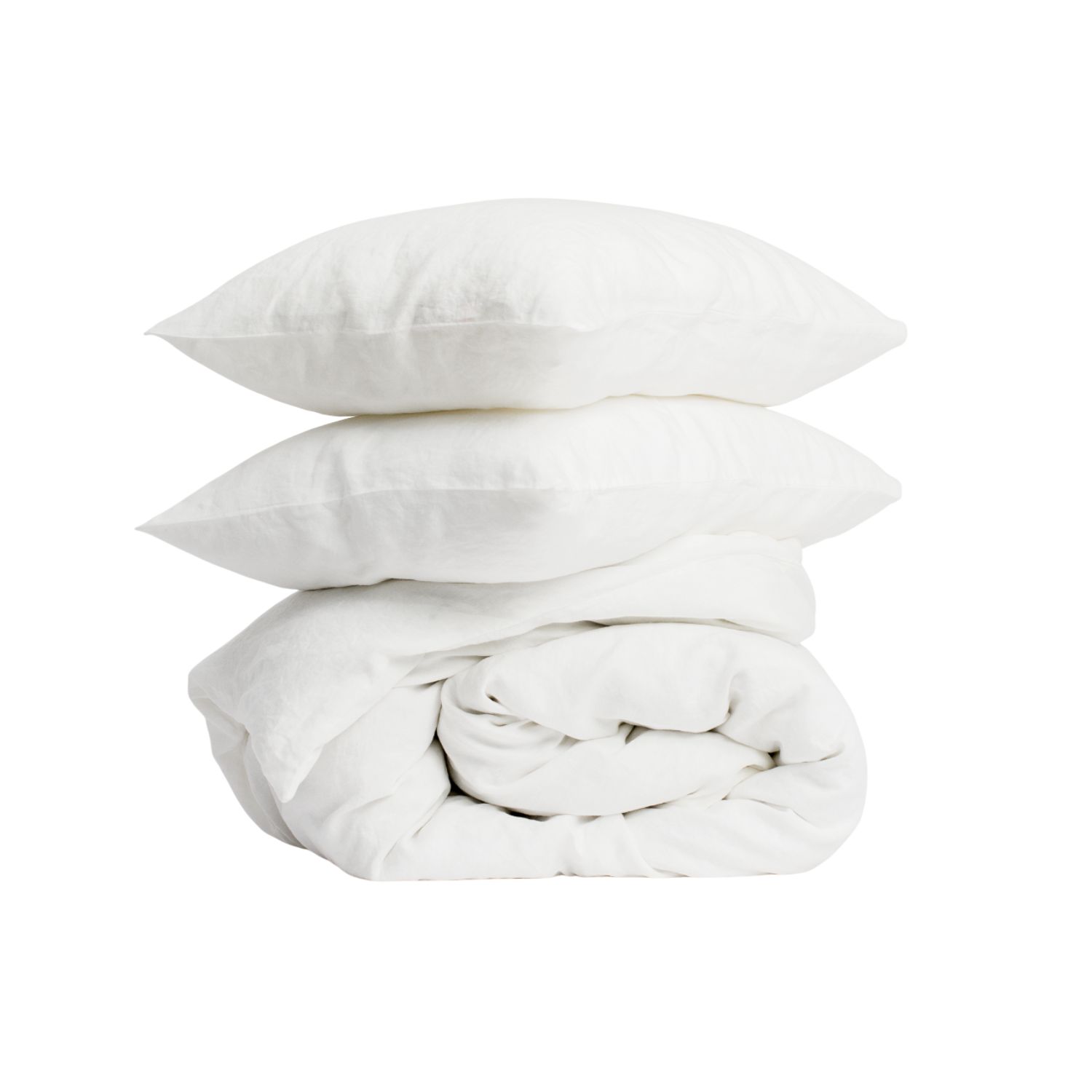 Linen Tales White Linen Duvet Cover Set Uk Double In White