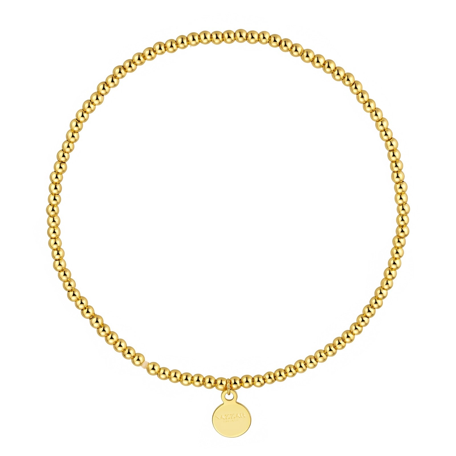 Nazzar Women's Mini Beaded Stretch Bracelet / Gold