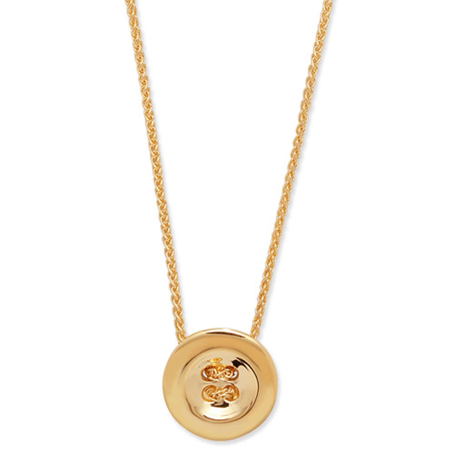 Lucy Quartermaine Women's Gold Vermeil Button Pendant