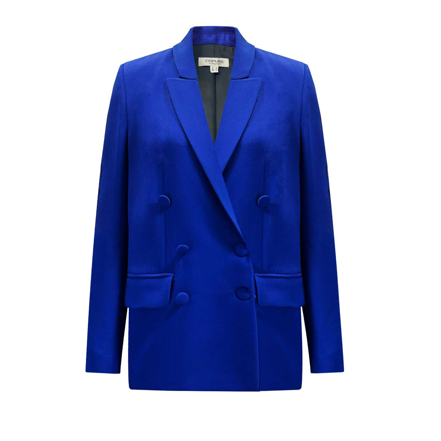 Copurs Blue Delta Waistcoat & Gaia Jacket & Carla Trousers Set - Indigo In Blue
