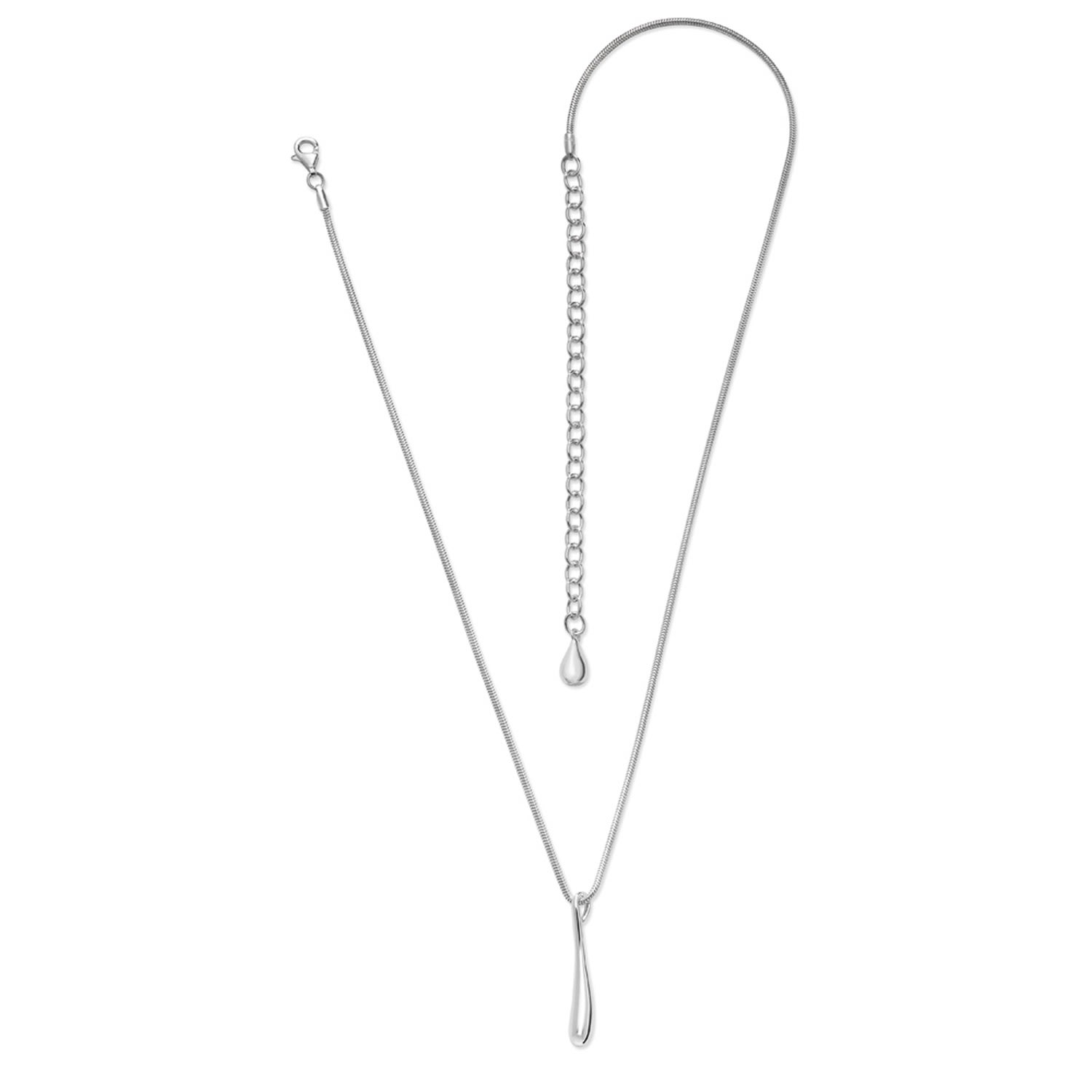 Women’s Silver Short Single Drop Pendant Lucy Quartermaine