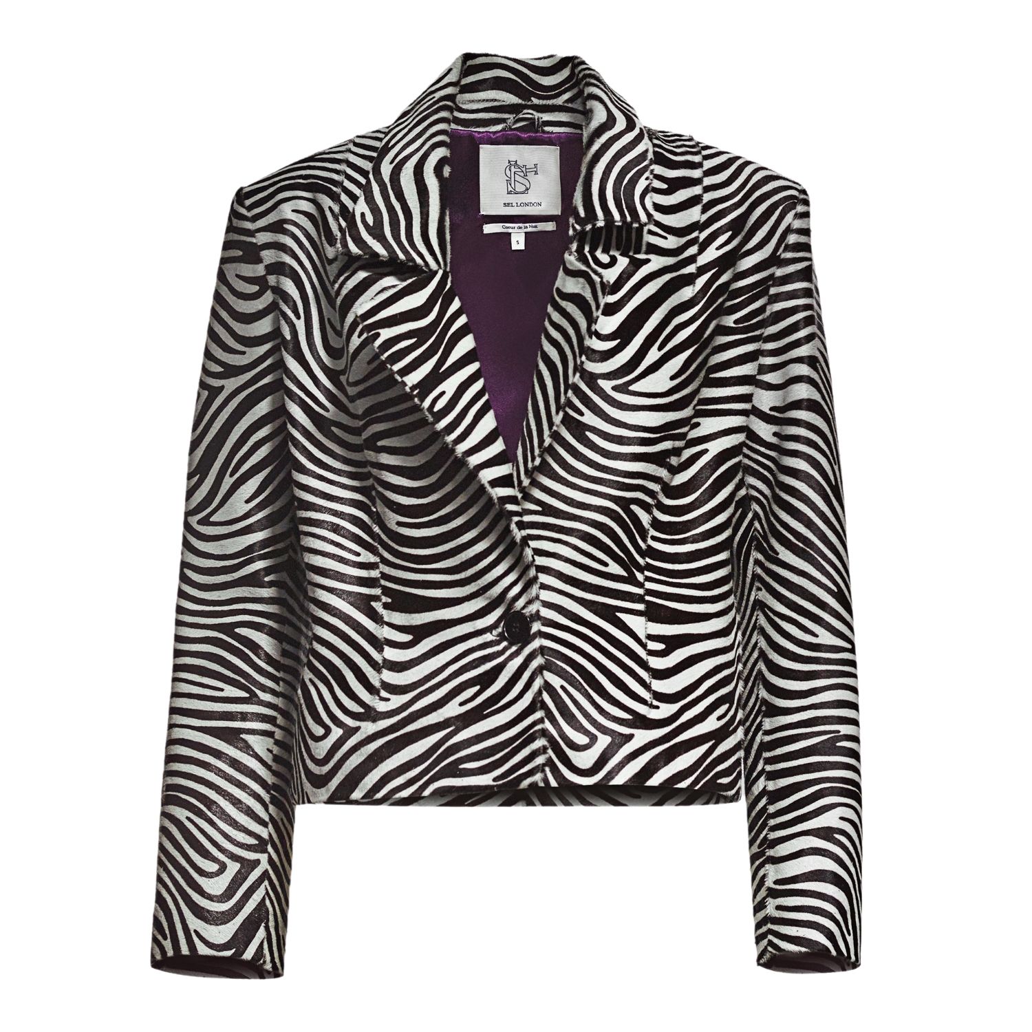 Sel Women's Black / White The Prey Blazer Black And White  Jacket In Black/white