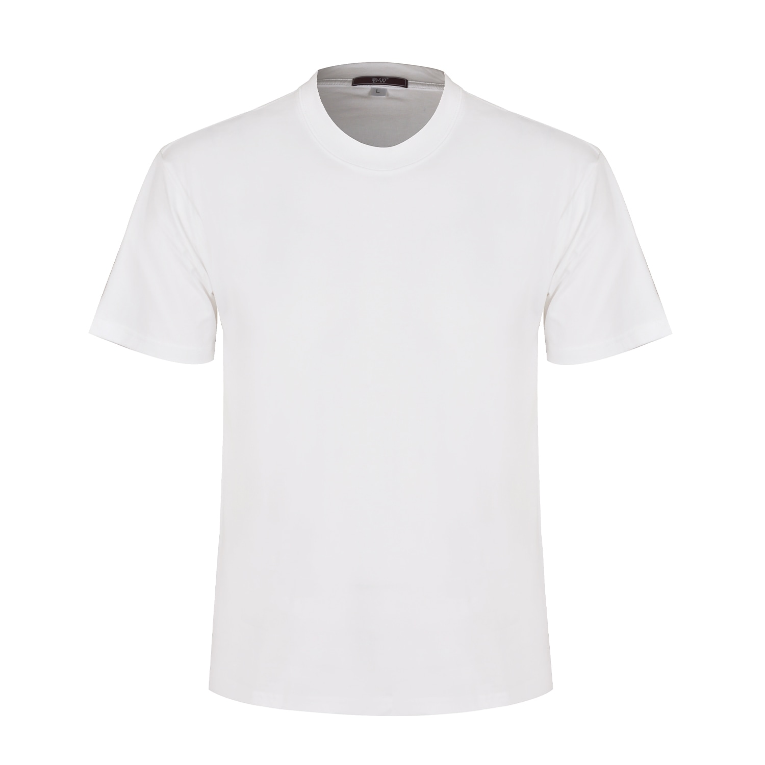 David Wej Men's Marco Cotton Crew Neck - White In White
