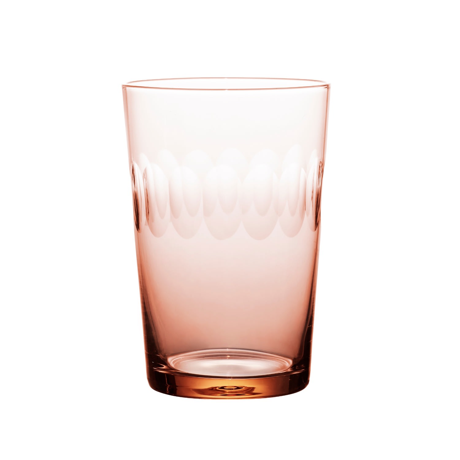 A Set Of Four Rose Crystal Tumblers With Lens Design The Vintage List