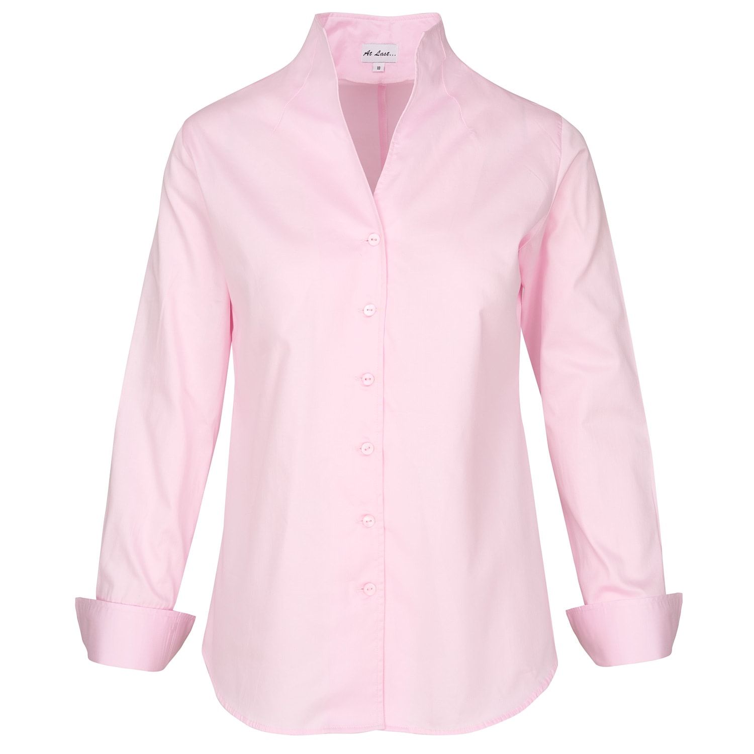 At Last... Women's Pink / Purple Chelsea Shirt In Baby Pink In Pink/purple