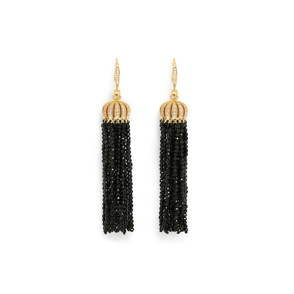 Women’s Clara Black Crystal Chandelier Drop Earrings Pearls of the Orient Online