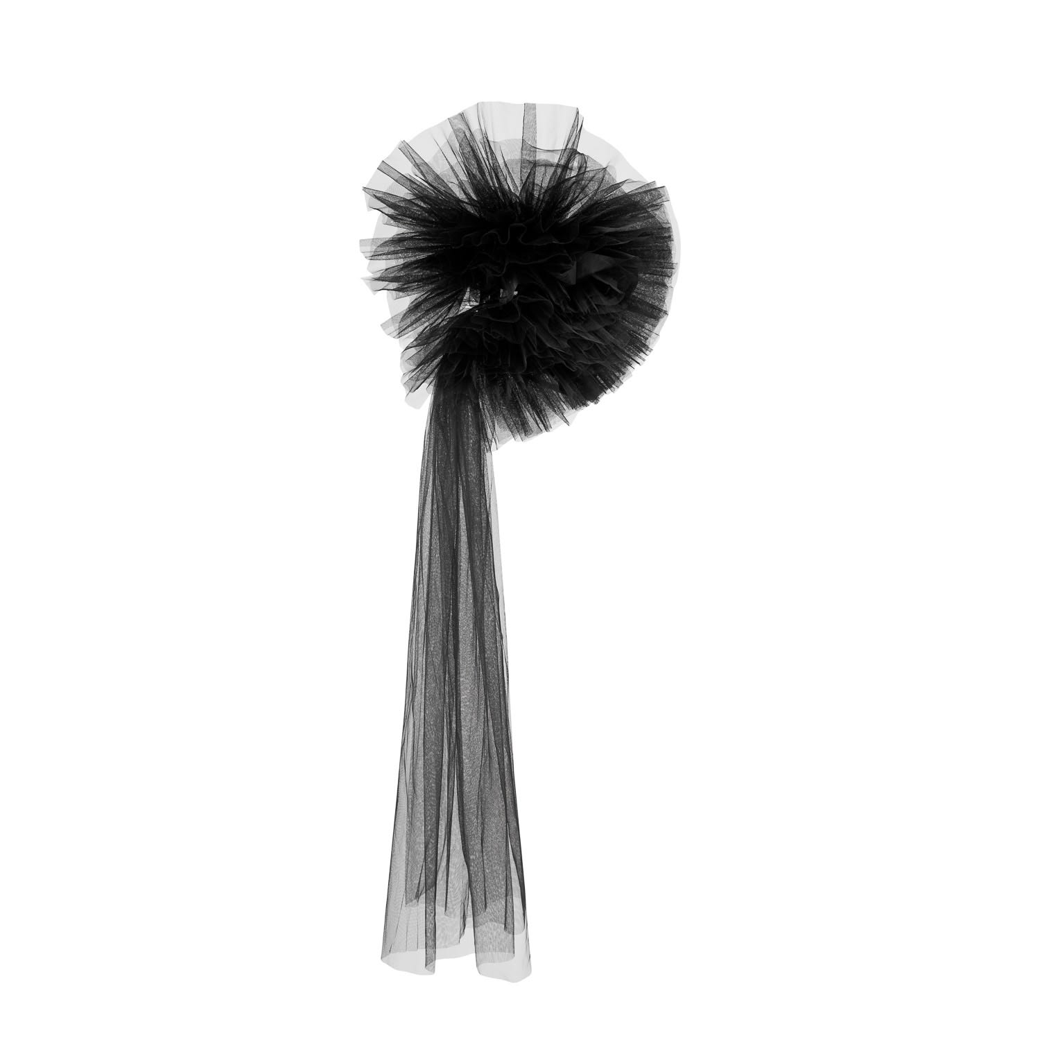 Lia Aram Women's Black Tulle-accented Corset In Black
