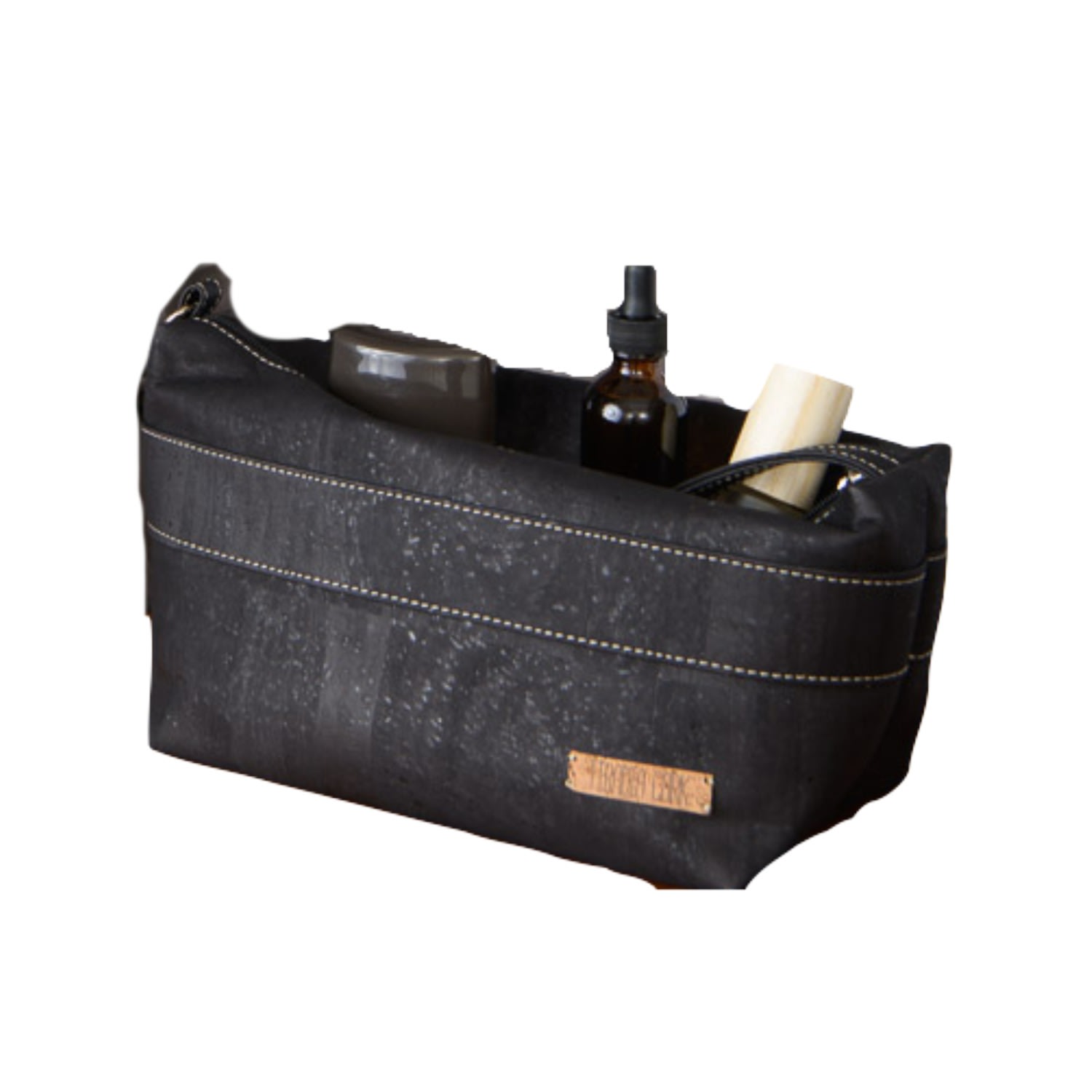 Men’s Room For Two Dopp Kit - Black One Size Tiradia Cork