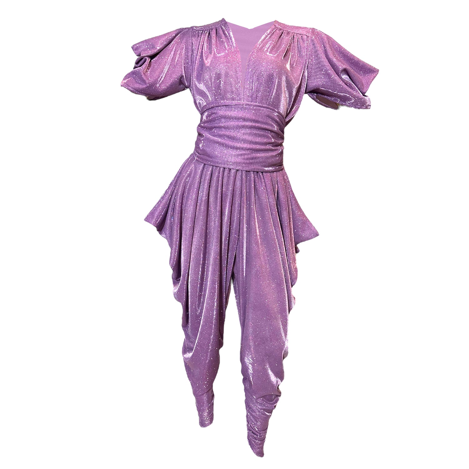 Women’s Pink / Purple Carmenita Lilac Jumpsuit Set One Size Julia Clancey