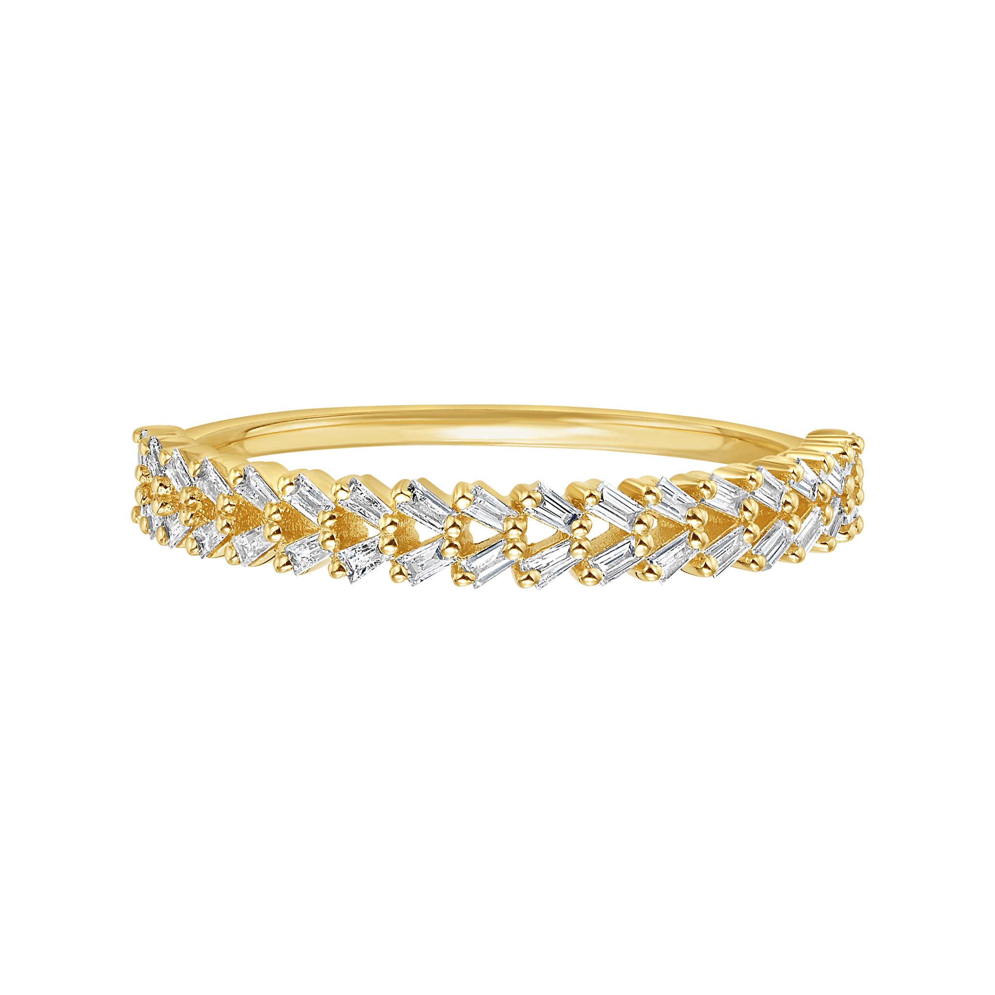 Women’s Solid Gold Diamond Rope Of Love Ring La Kaiser