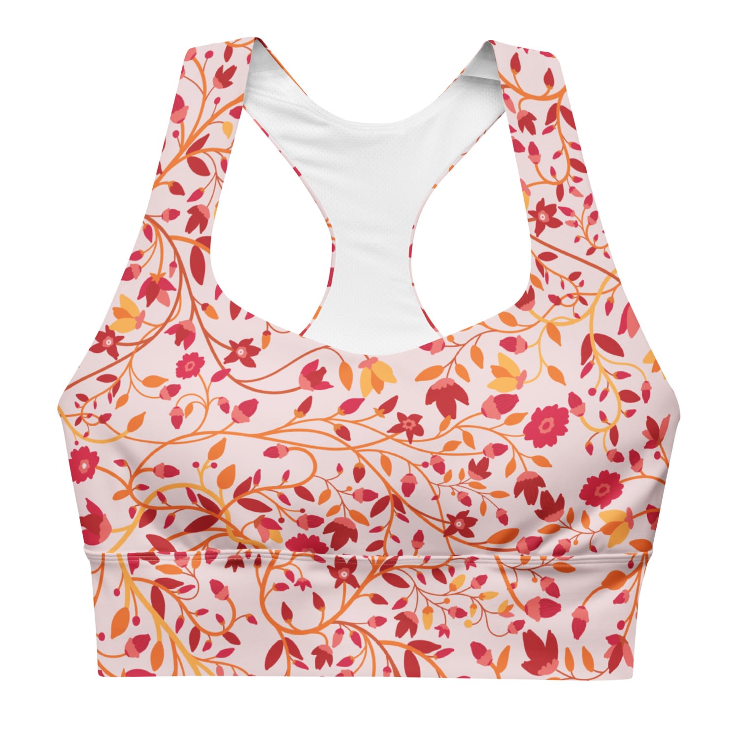 Women’s Sports Bra In Red Garden Medium Jessie Zhao New York