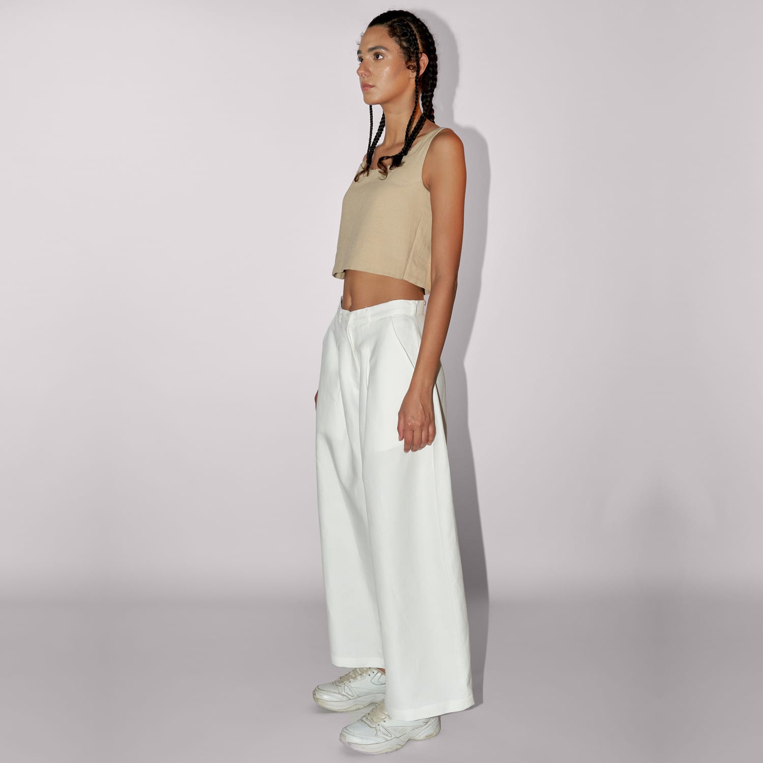 Palazzo Pants White by MEROË