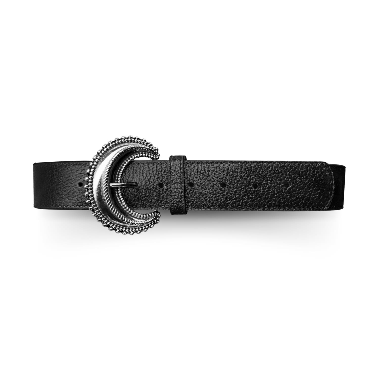 Indigolush Women's Boheme Black Silver Belt In Black