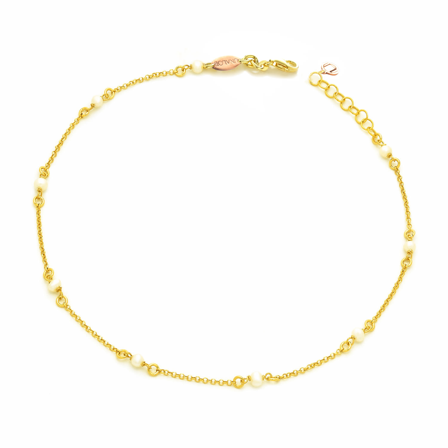Gold Plated Pearl Choker Necklace – Natural Dainty Pearl Necklace For Women, Elegant Bridal Jewelry Gift | Unaloe