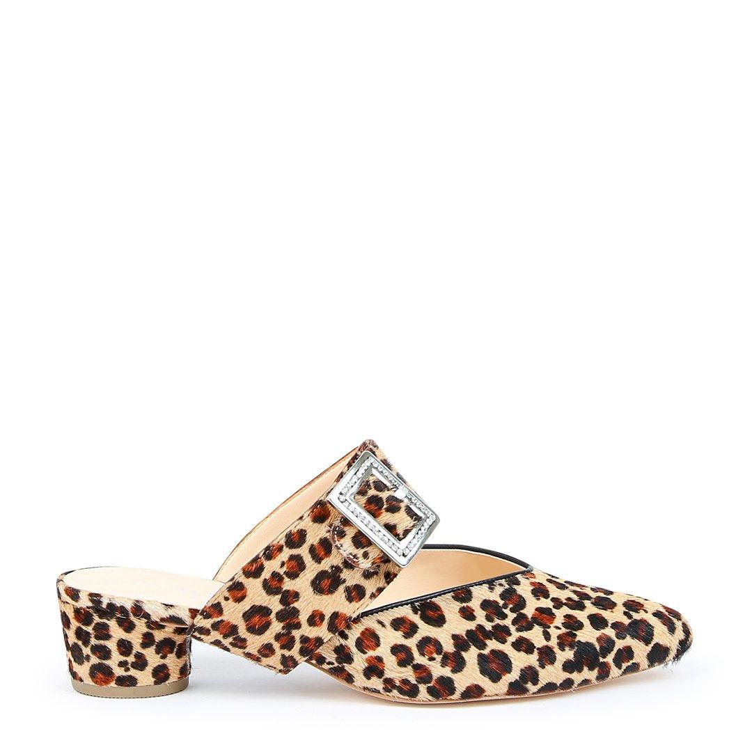 Alterre Leopard V Slide Grace Strap In Brown