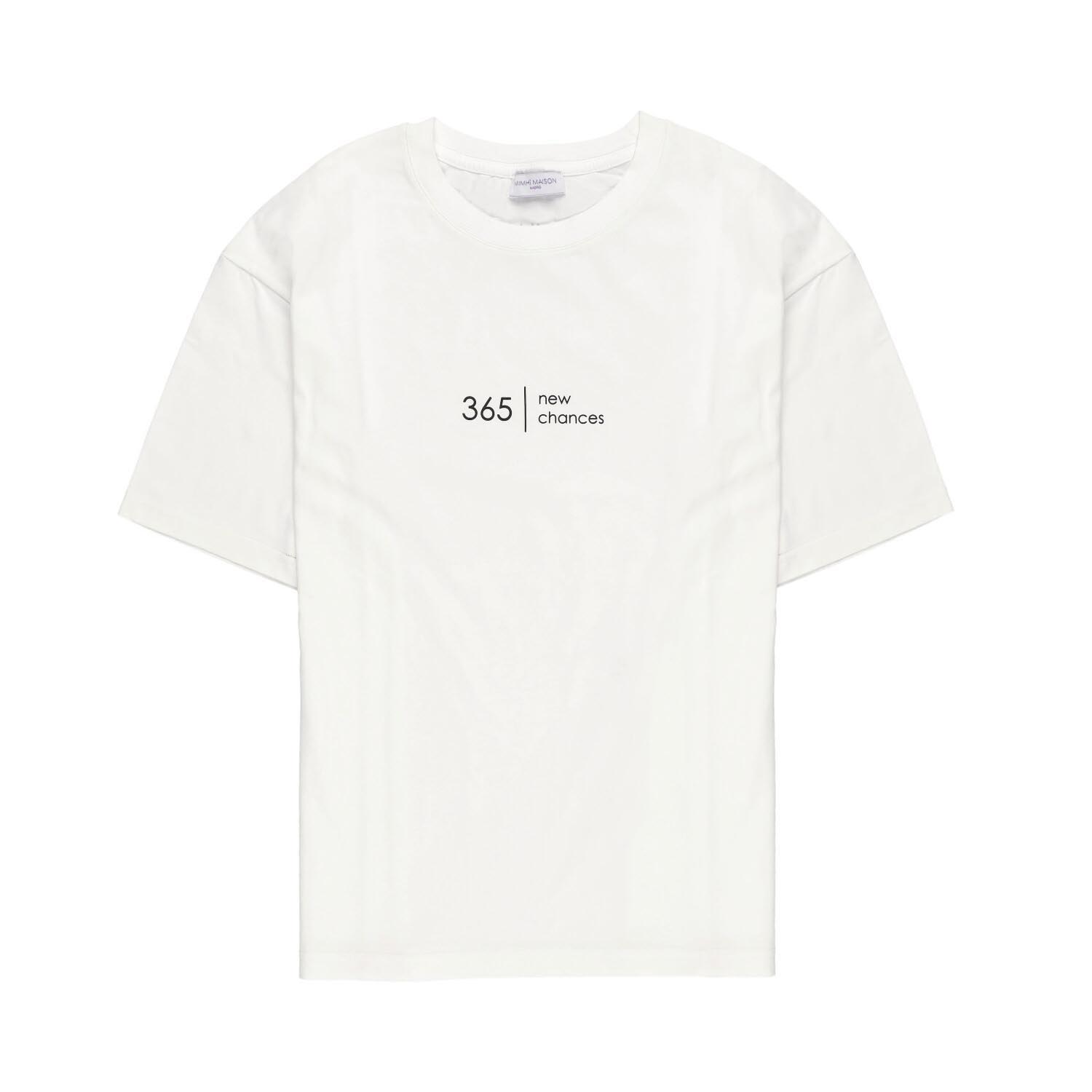 Women’s Oversized Off White Cotton T-Shirt Medium Mimh Maison