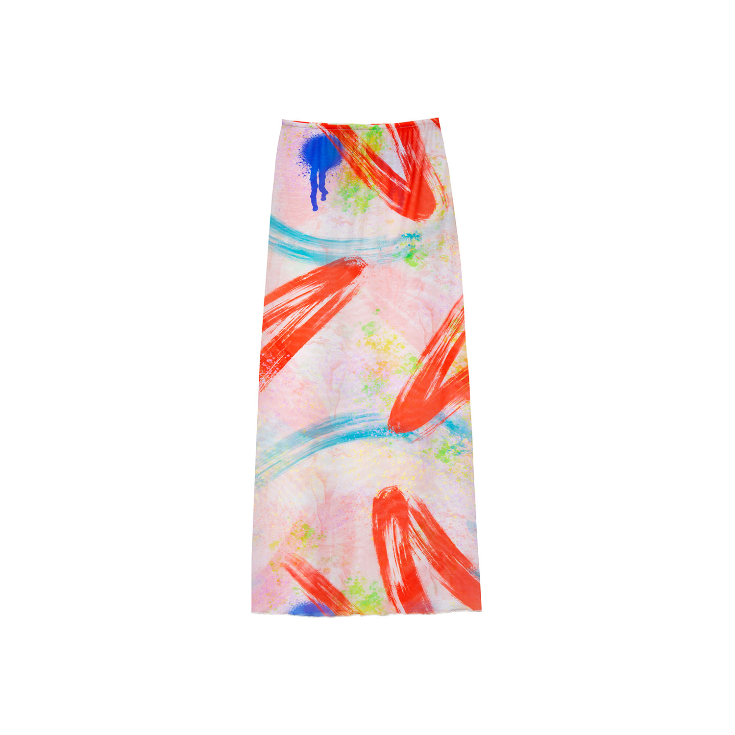 Audrey Vallens Women's Brush Stroke Mesh Skirt
