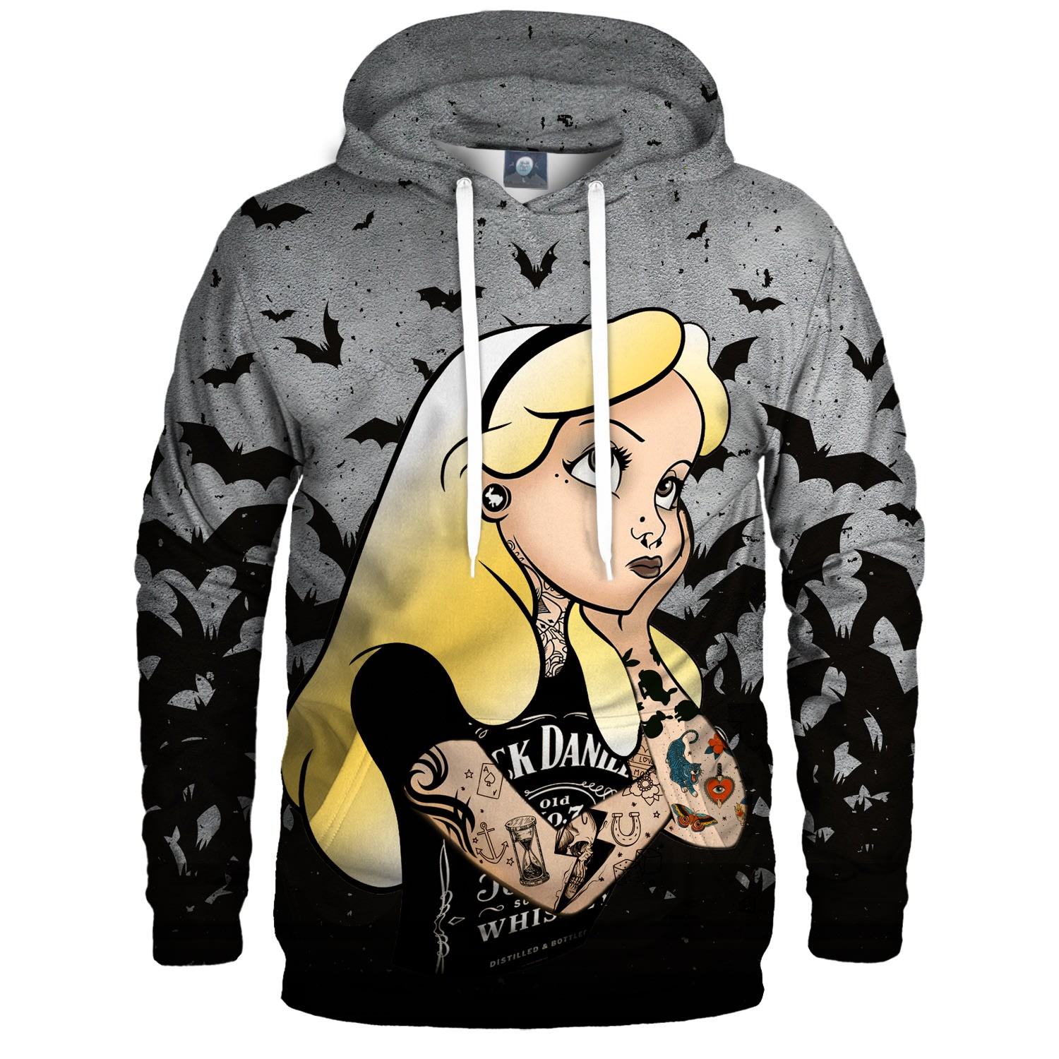 Aloha From Deer Women's Grey / Yellow / Orange Rebel Hoodie In Grey/yellow/orange