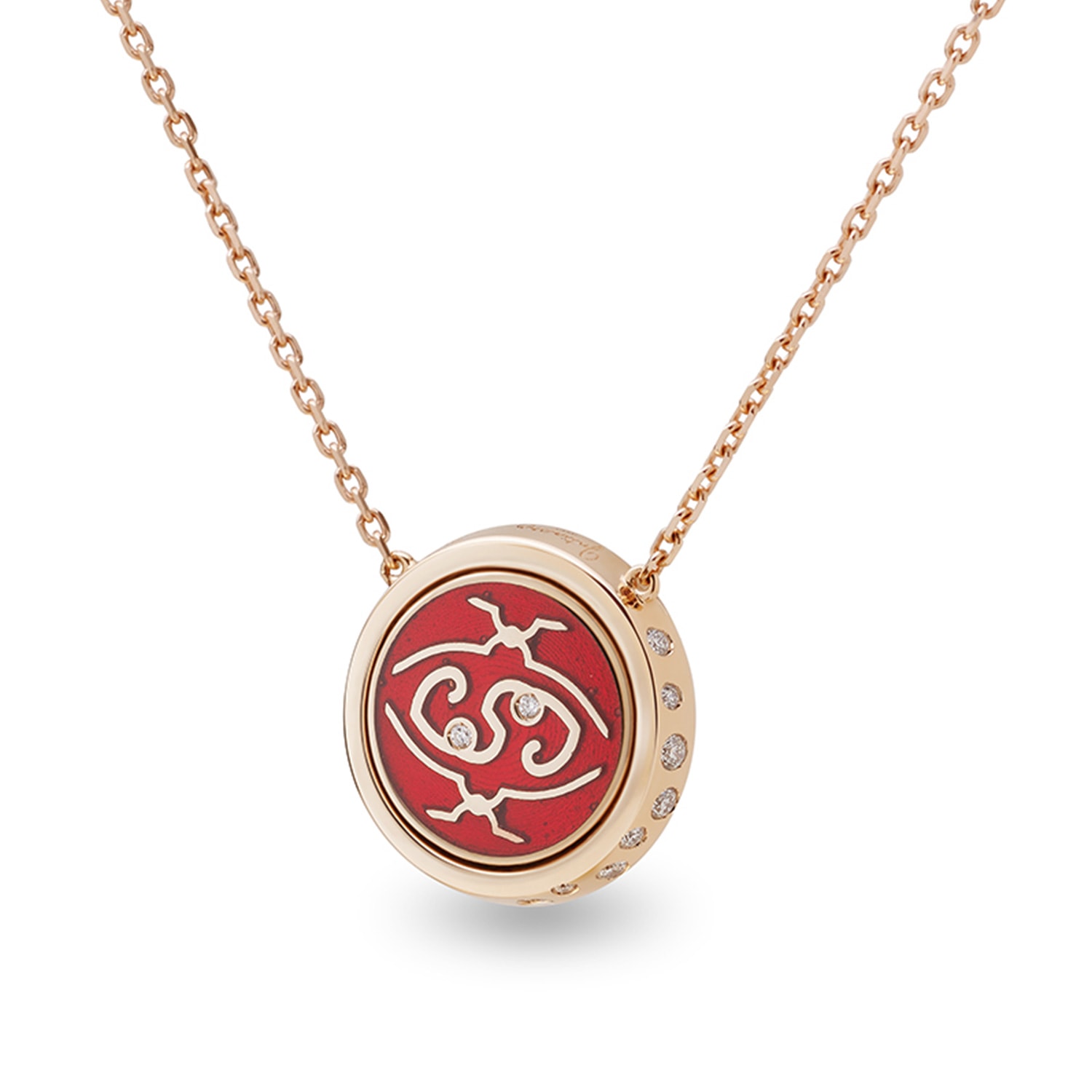 Women’s Intisars Meohme Half Pavé Red Exceptional Necklace