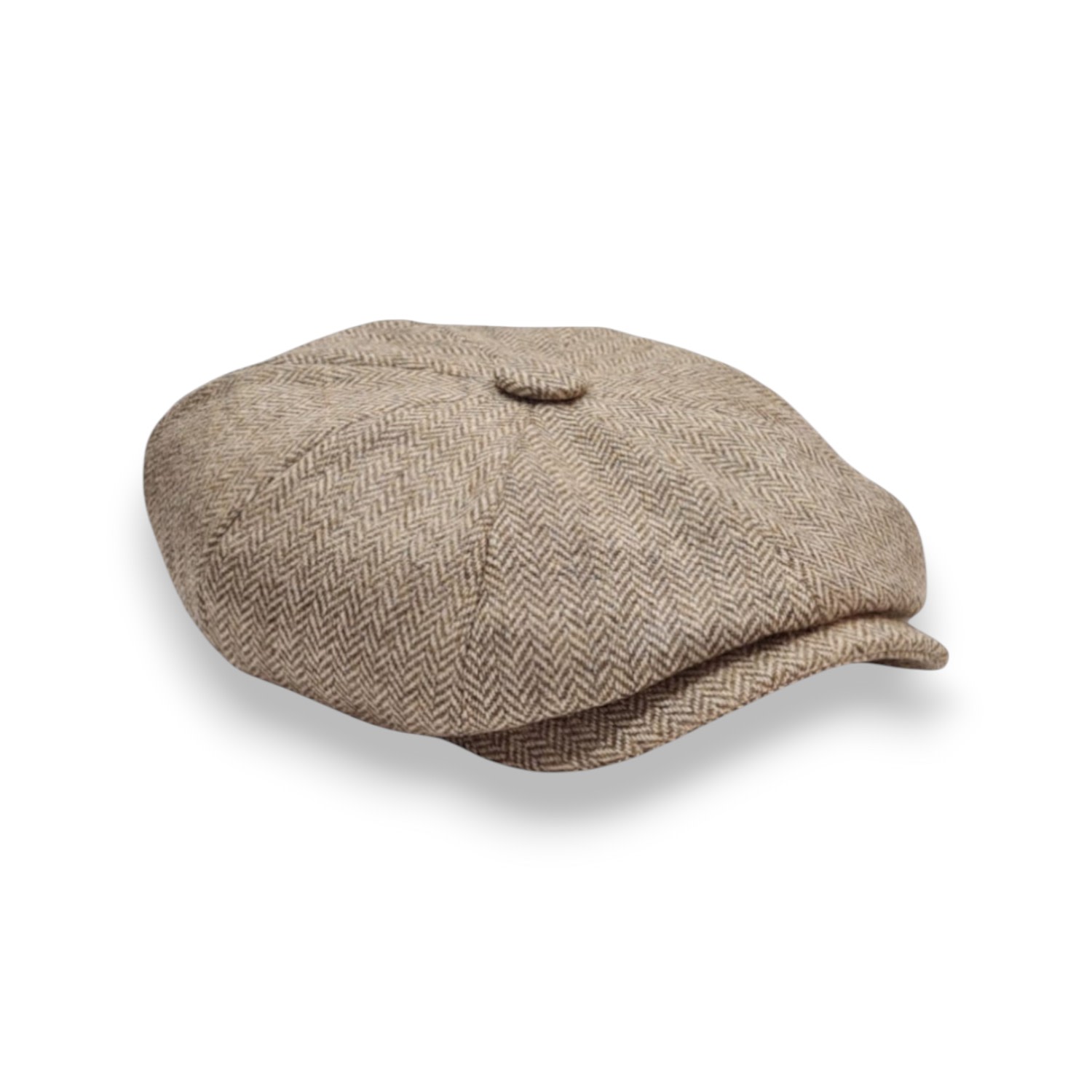 Mister Miller - Master Hatter Men's Neutrals Riley's Peregrine Bakerboy Cap In Merino Lambswool
