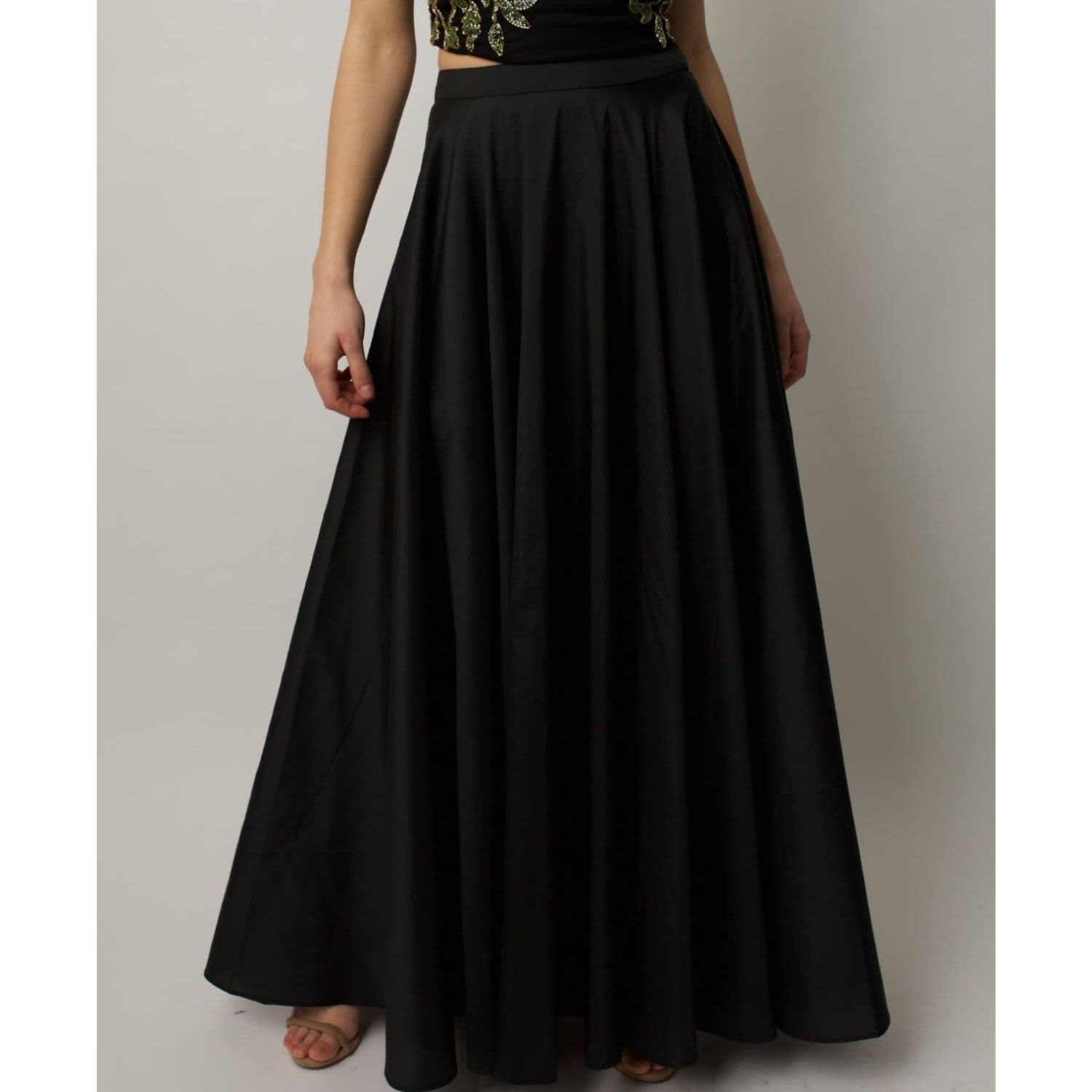 black-taffeta-maxi- black-taffeta-maxi-